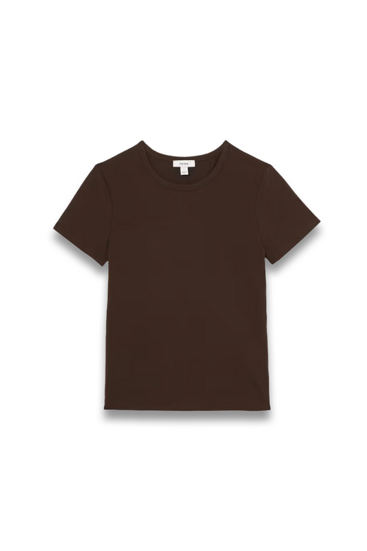 Stretch-cotton crewneck T-shirt