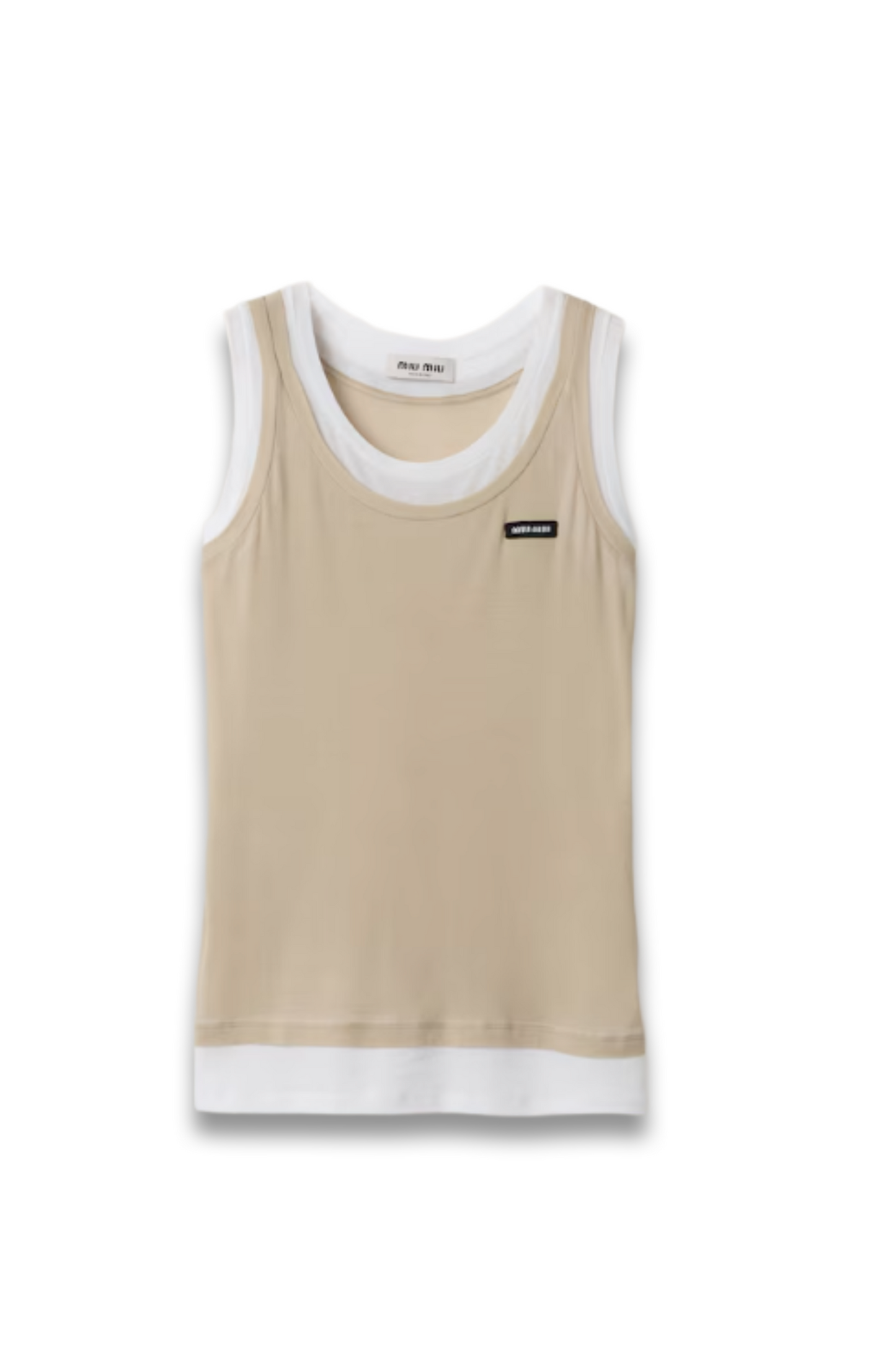 Ribbed Jersey Tank Top