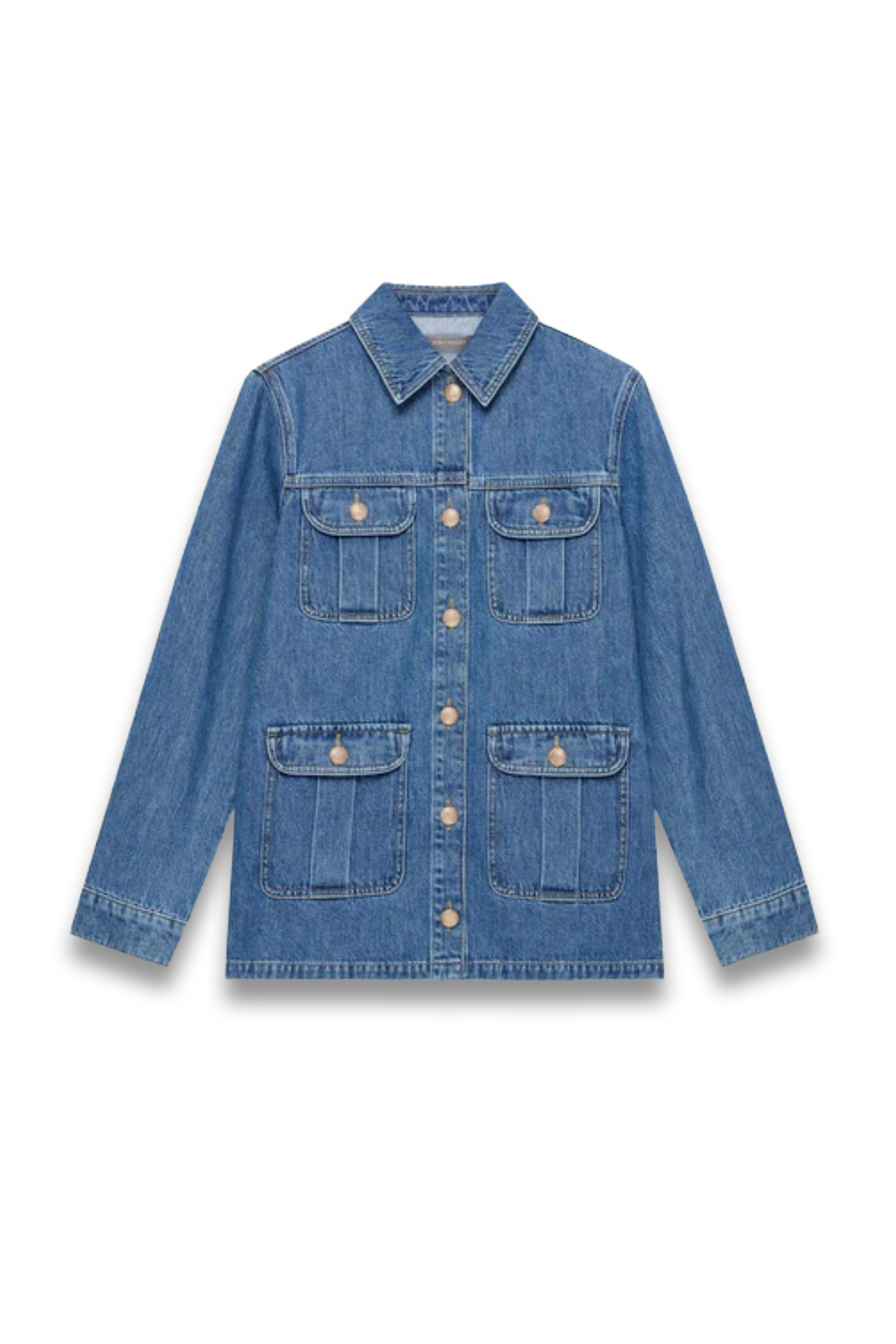 Mid Indigo Denim Shacket
