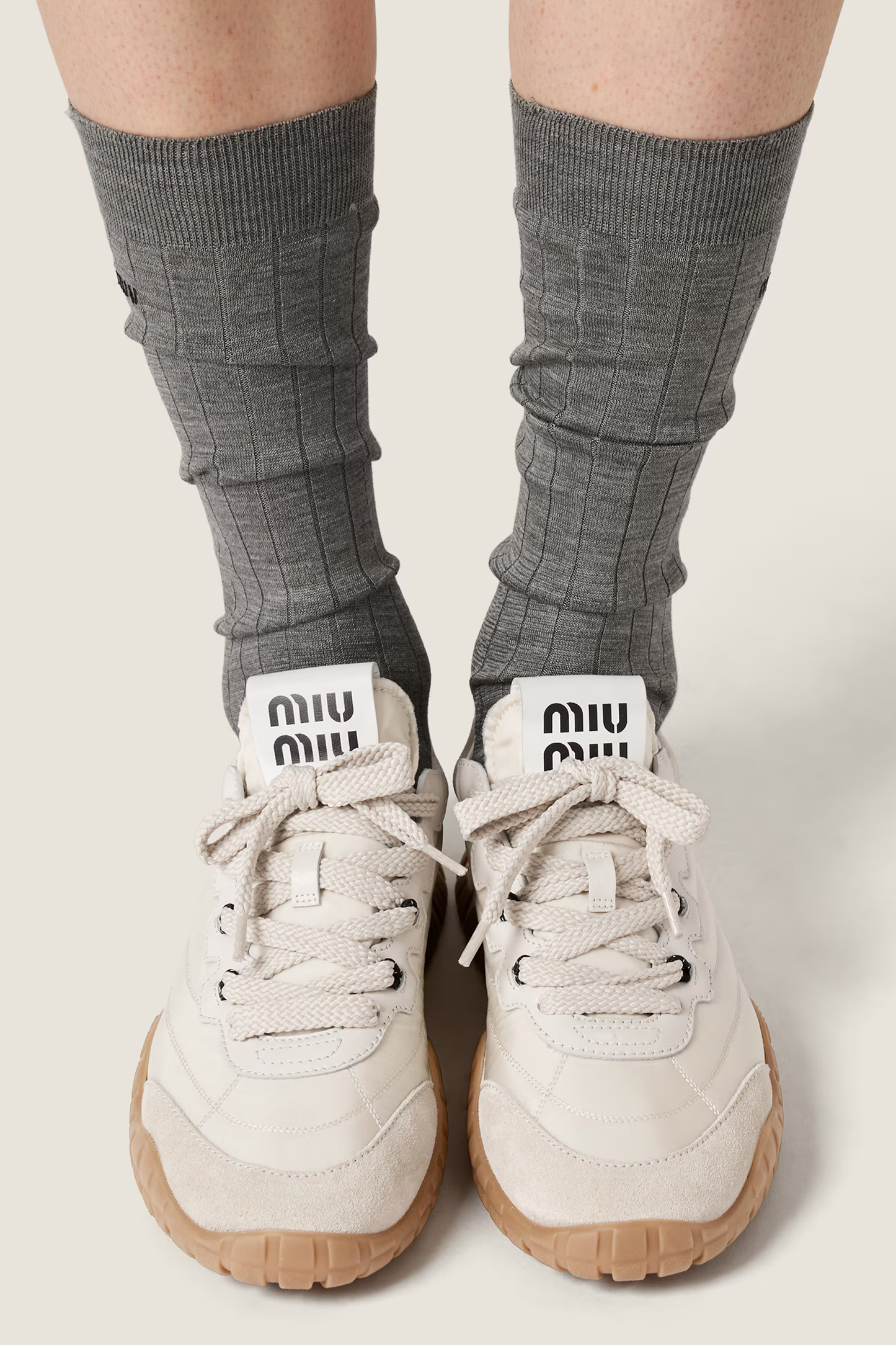 Tyre Technical Fabric And Suede Sneakers