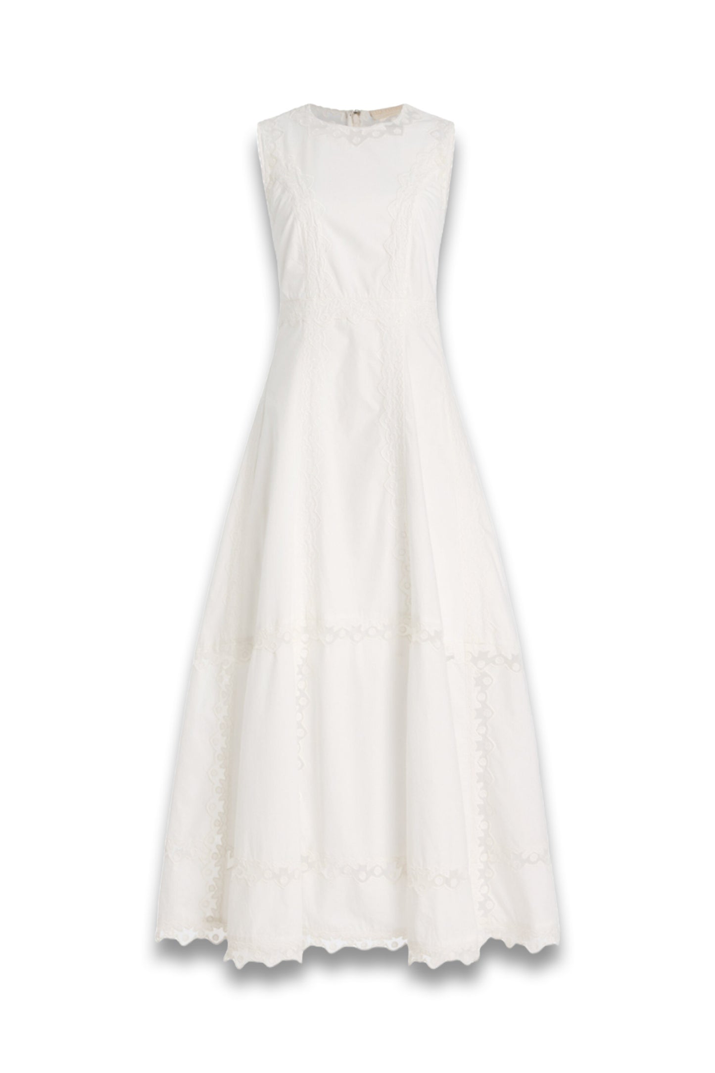 Anela Embroidered Cotton Midi Dress