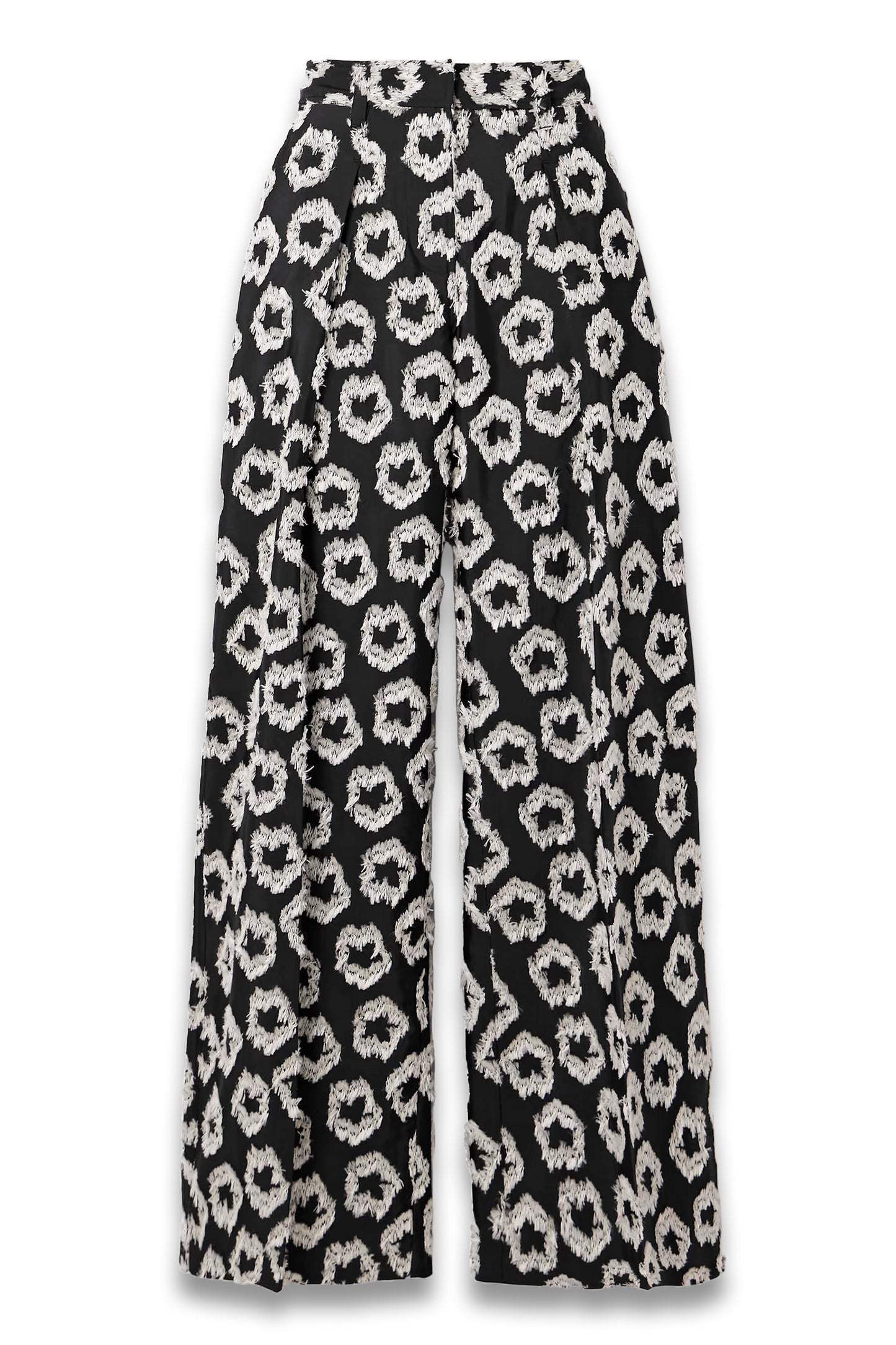 Cai Pleated Recycled Fil Coupé Faille Wide-Leg Pants