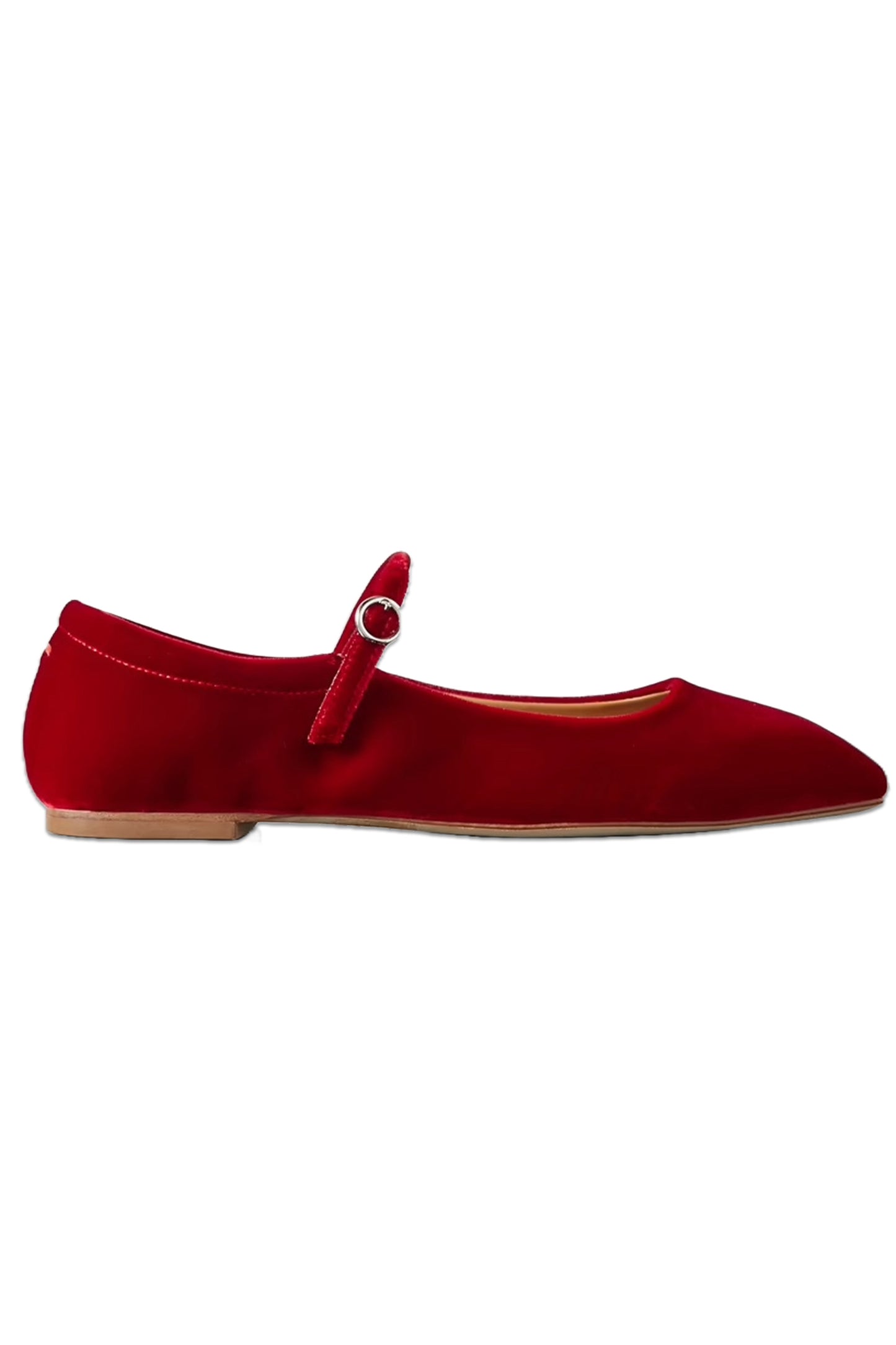 Uma velvet Mary Jane ballet flats