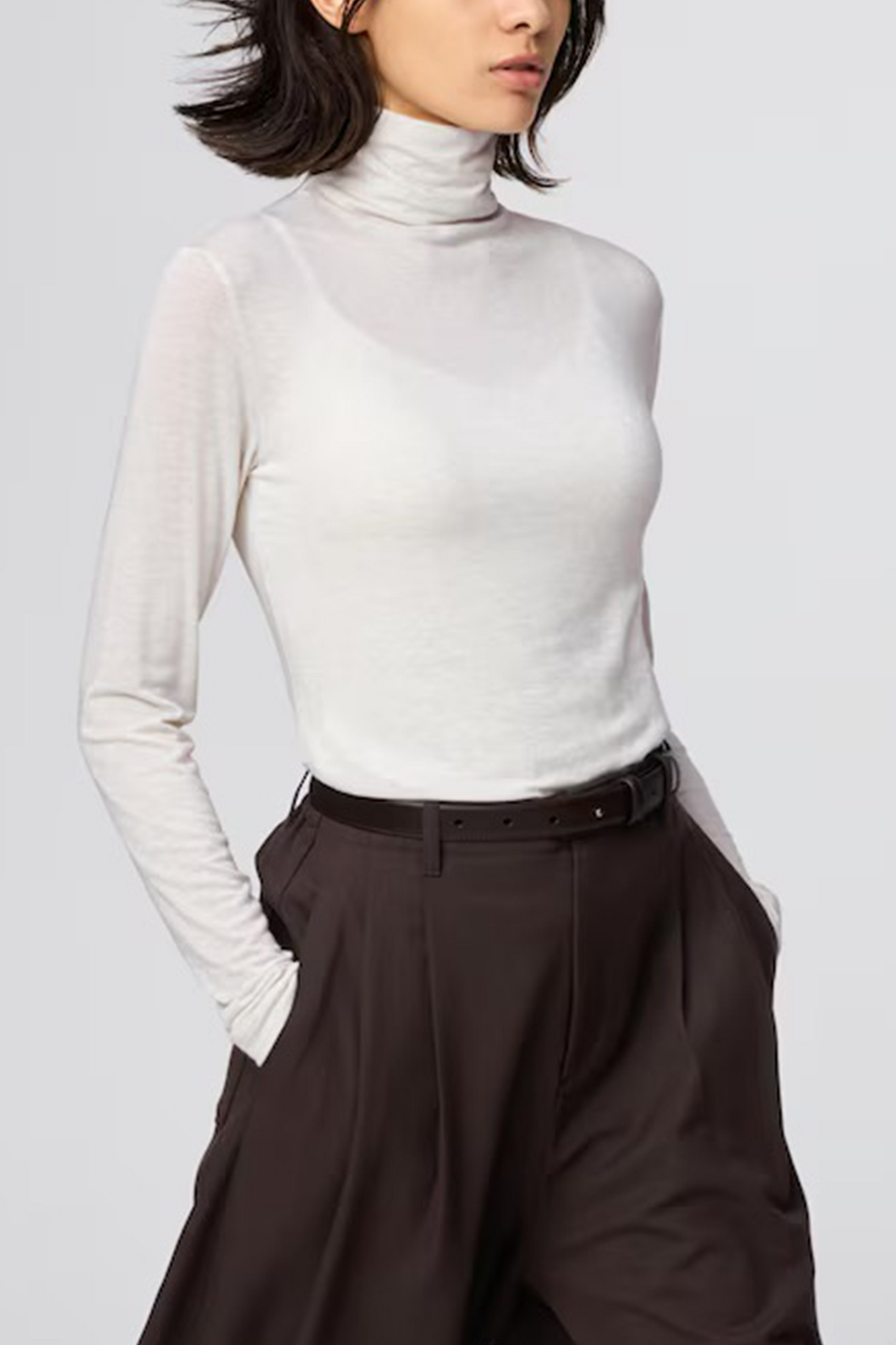 Heattech Extra Warm Cashmere Blend Turtleneck T-Shirt