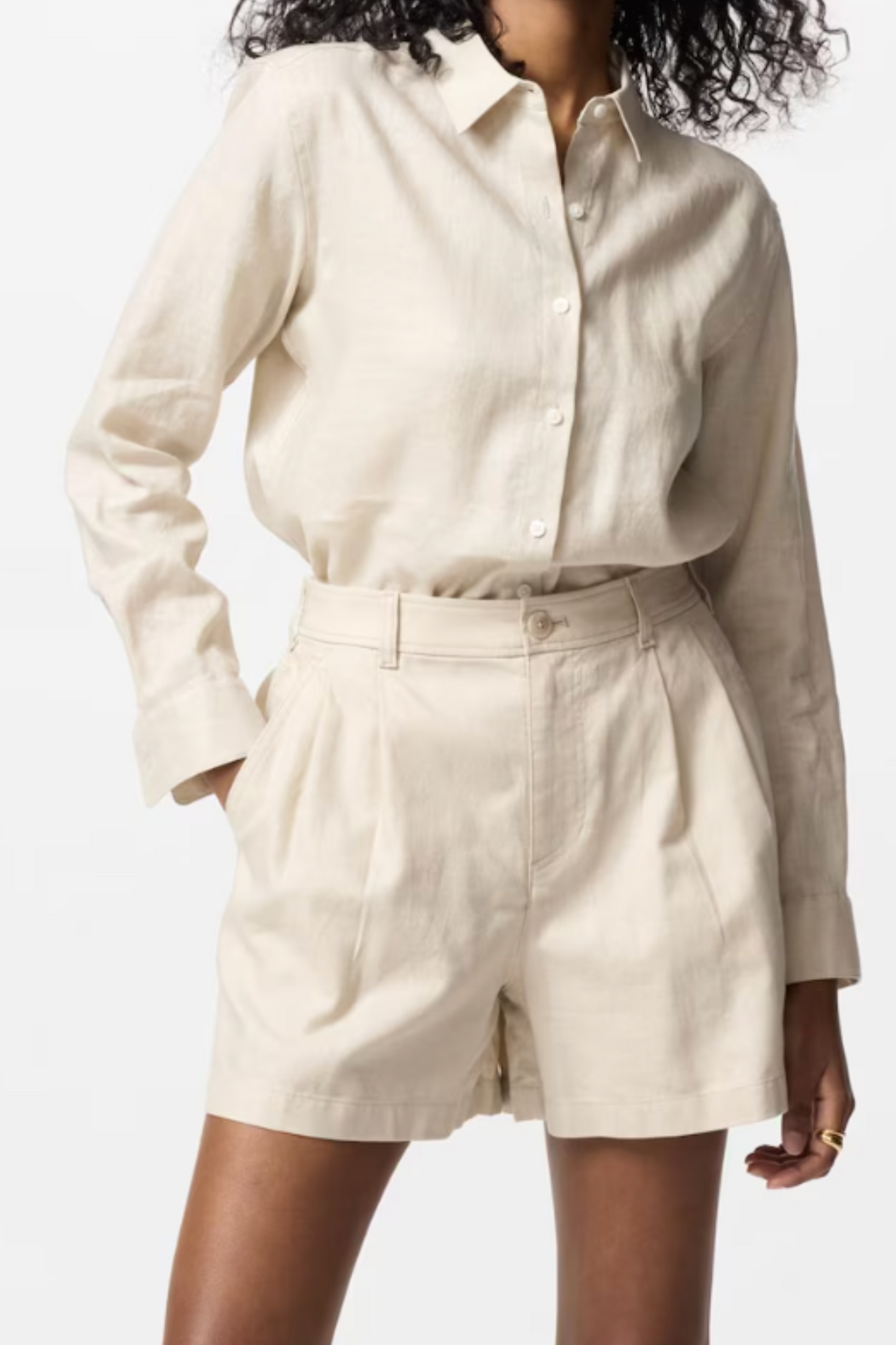 100% Premium Linen Shirt and Cotton Shorts