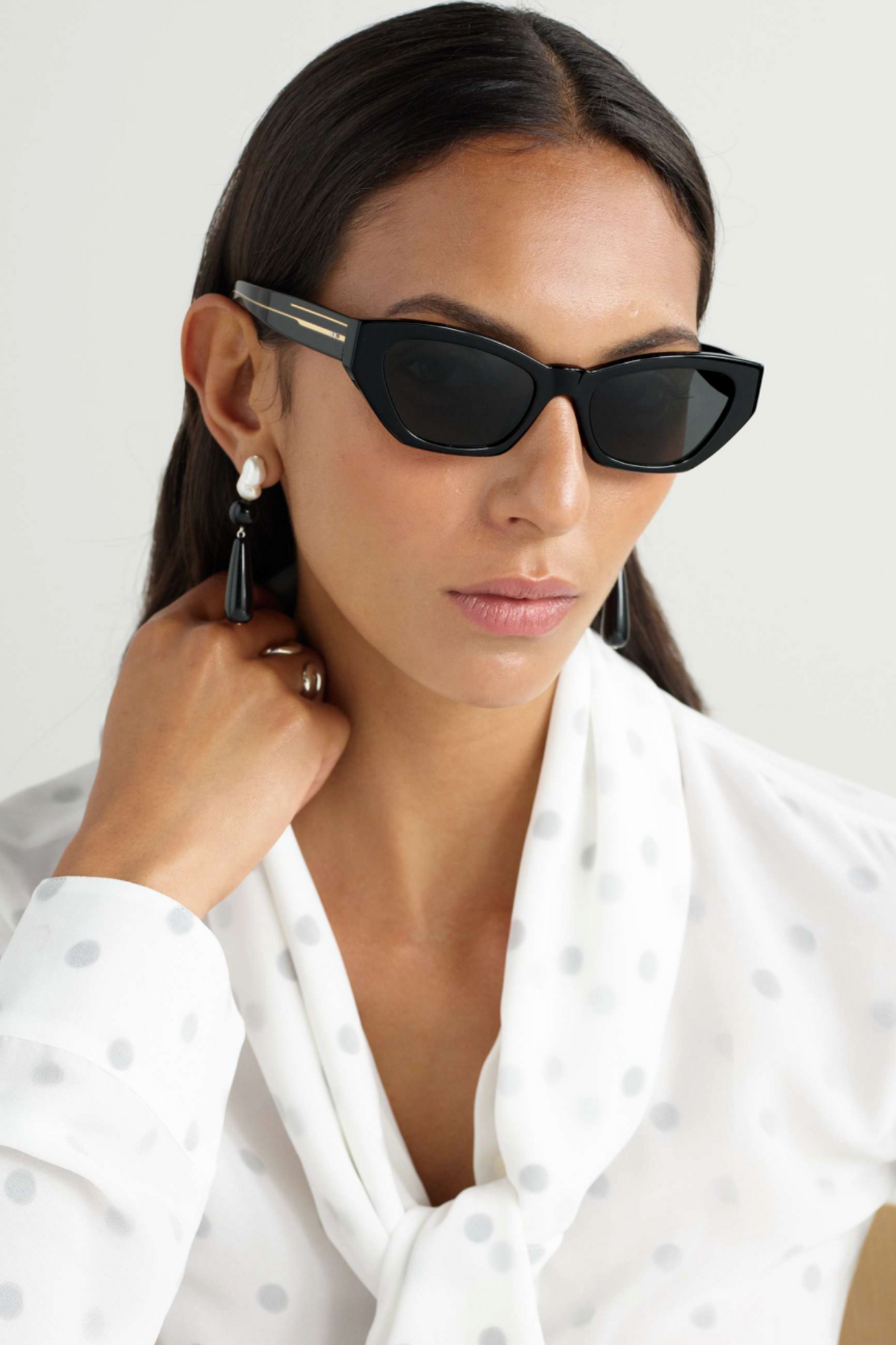 + Khaite 1961c Cat-eye Acetate Sunglasses