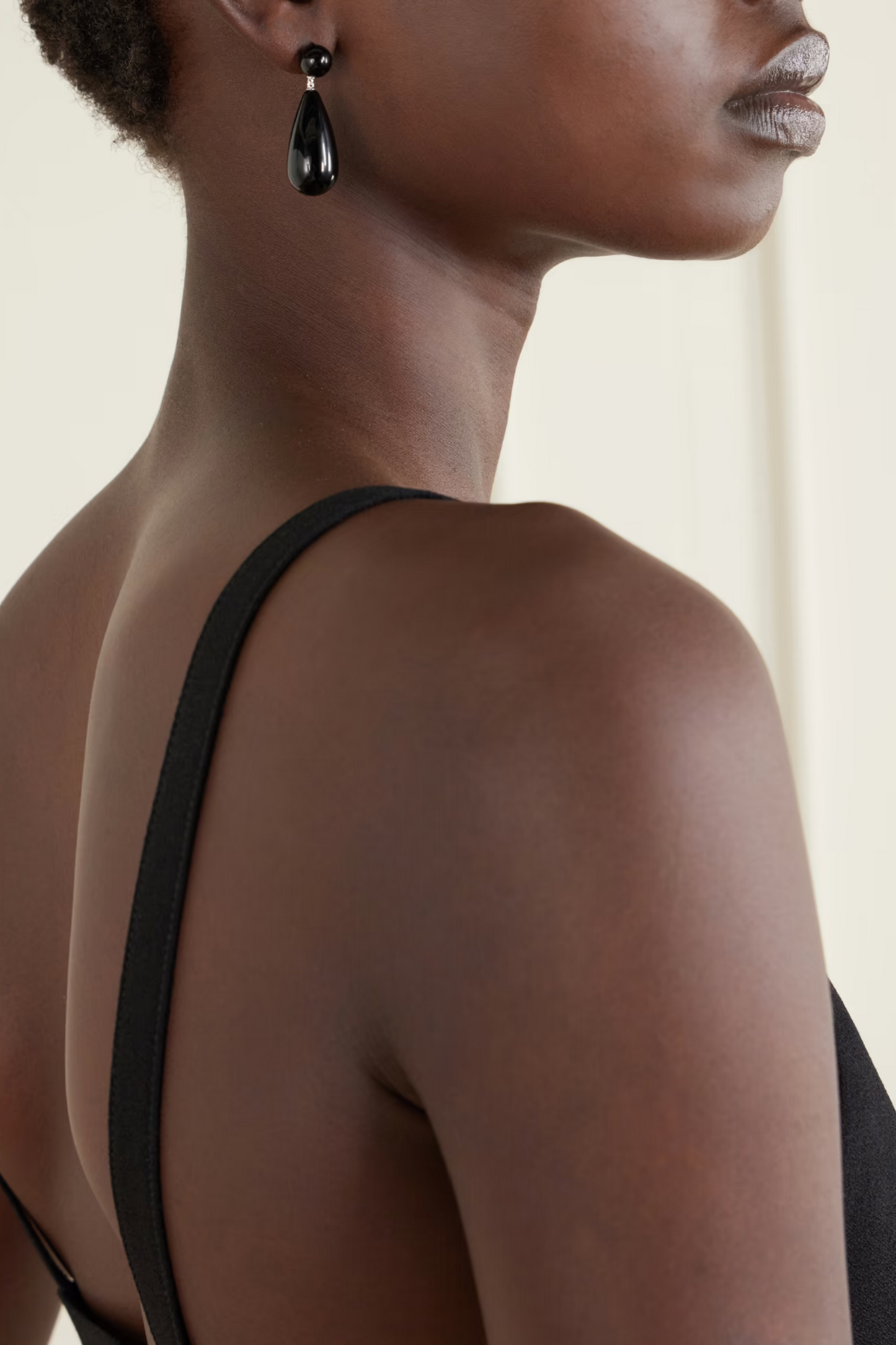 The Lola Sterling Silver Onyx Earrings