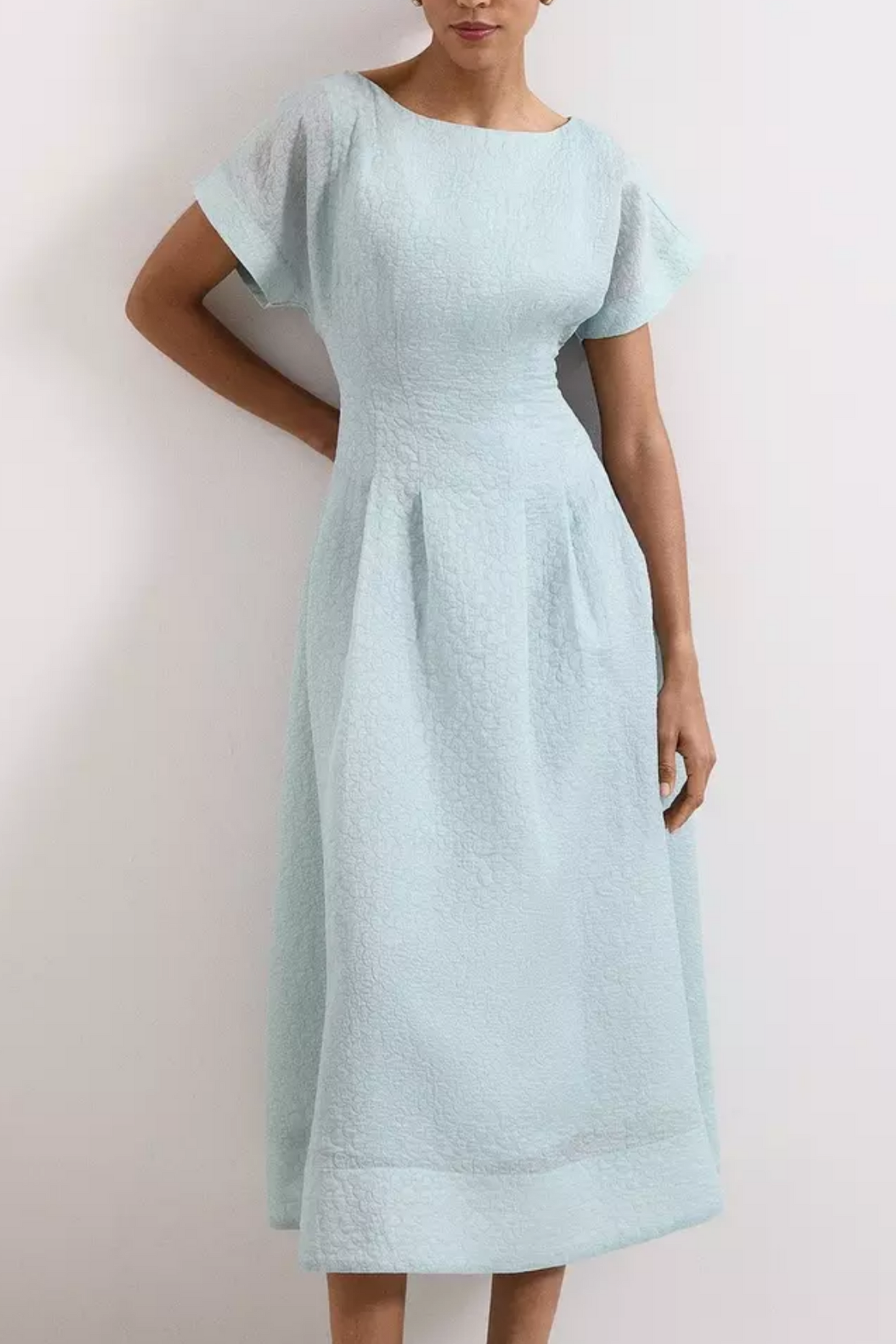 Laya Textured Midi Dress