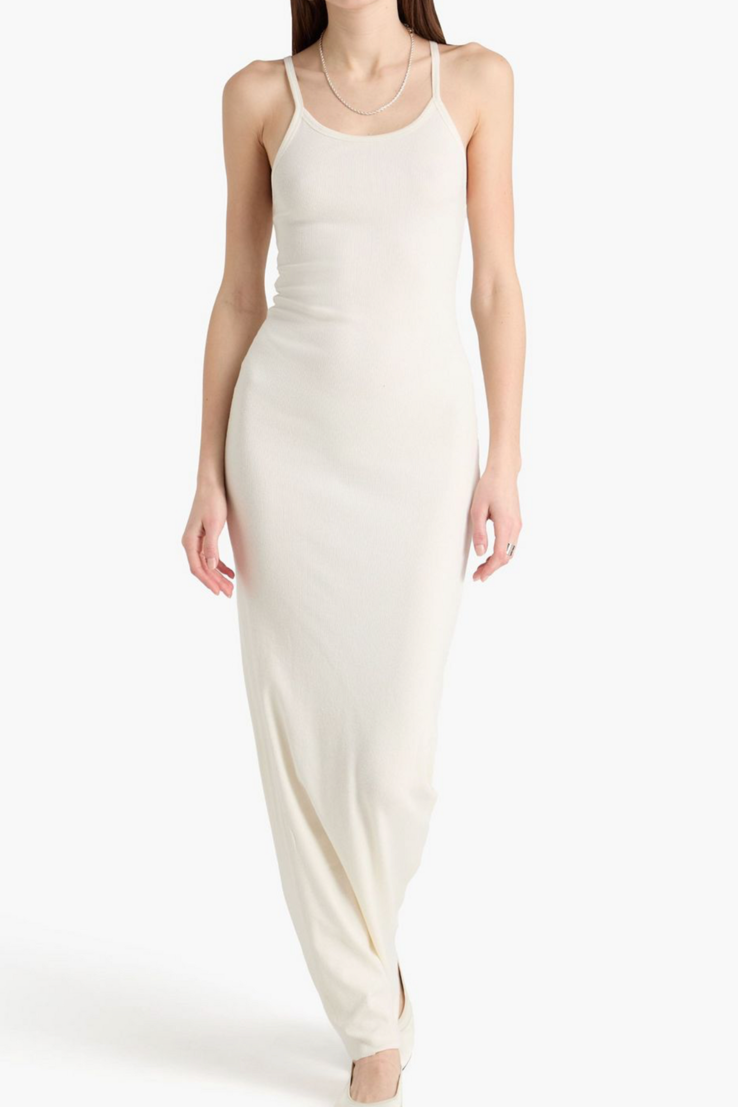 Ribbed Jersey Maxi Dress