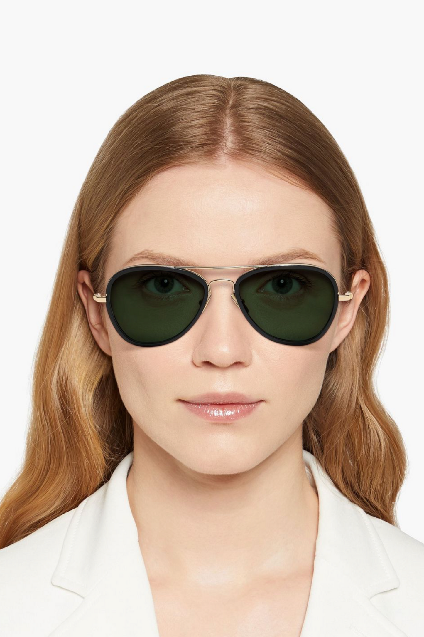 Aviator-style Actetate Sunglasses