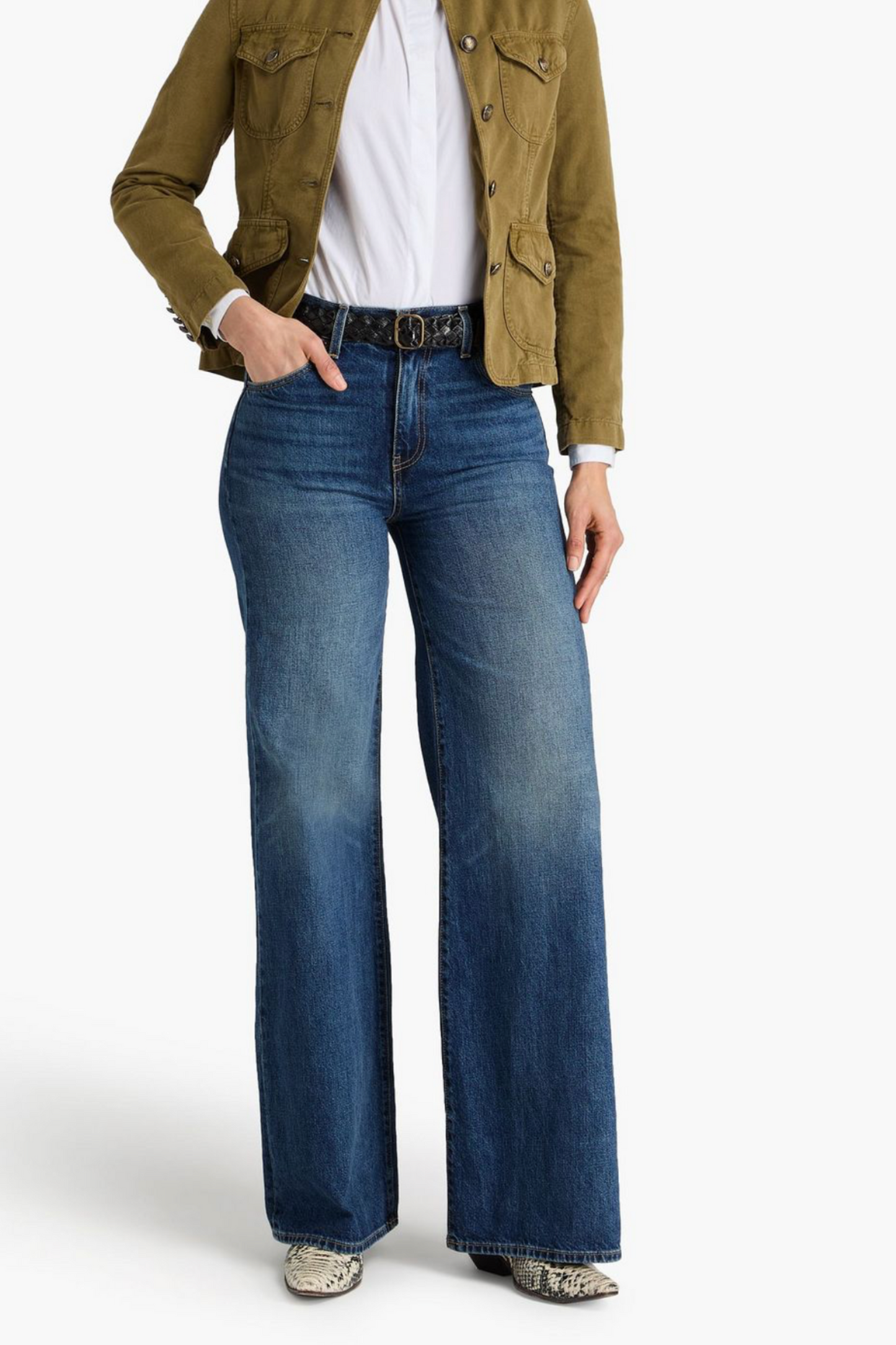 Salome High-rise Wide-leg Jeans