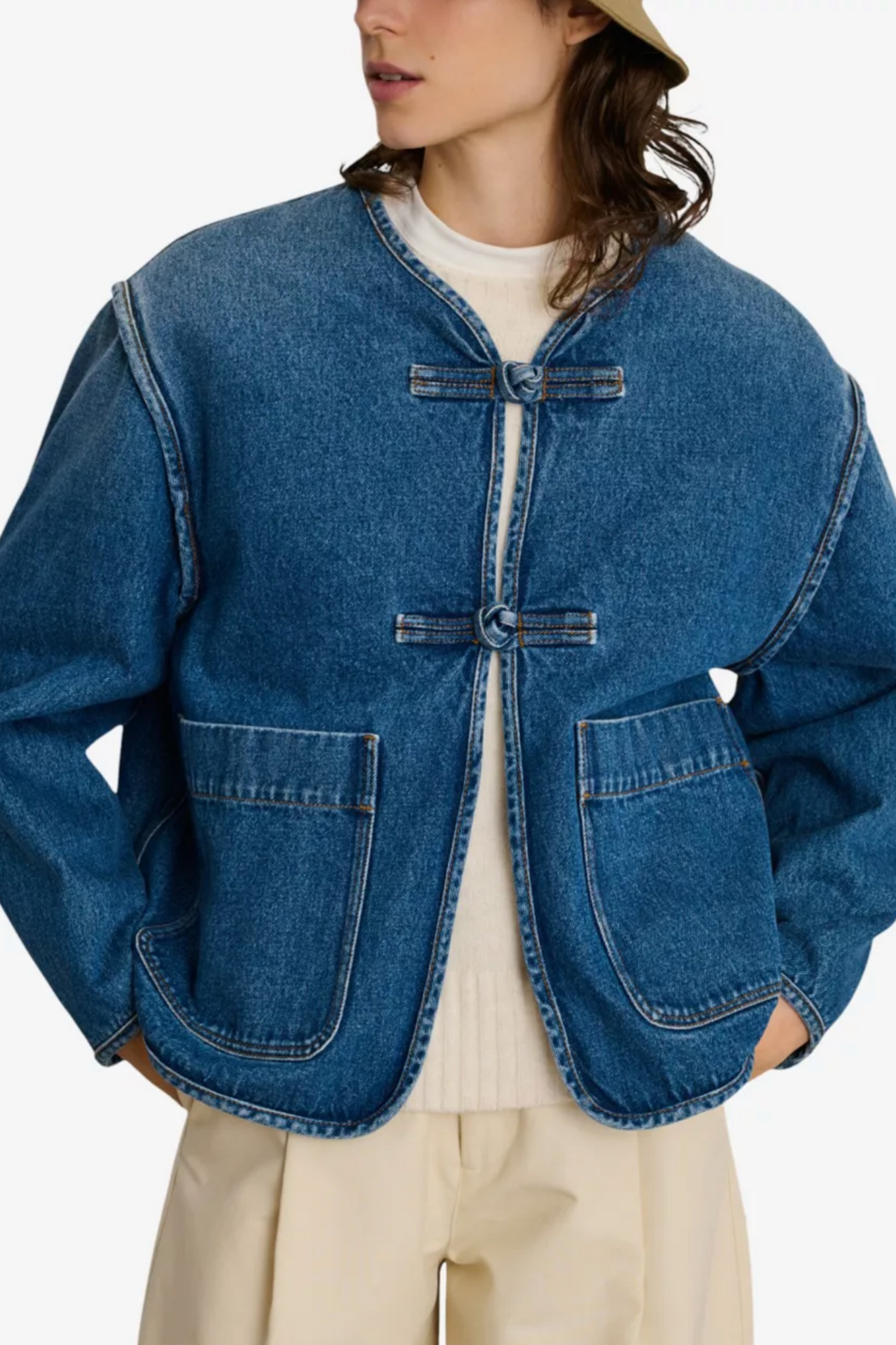 Agatha Boxy-Fit Denim Jacket