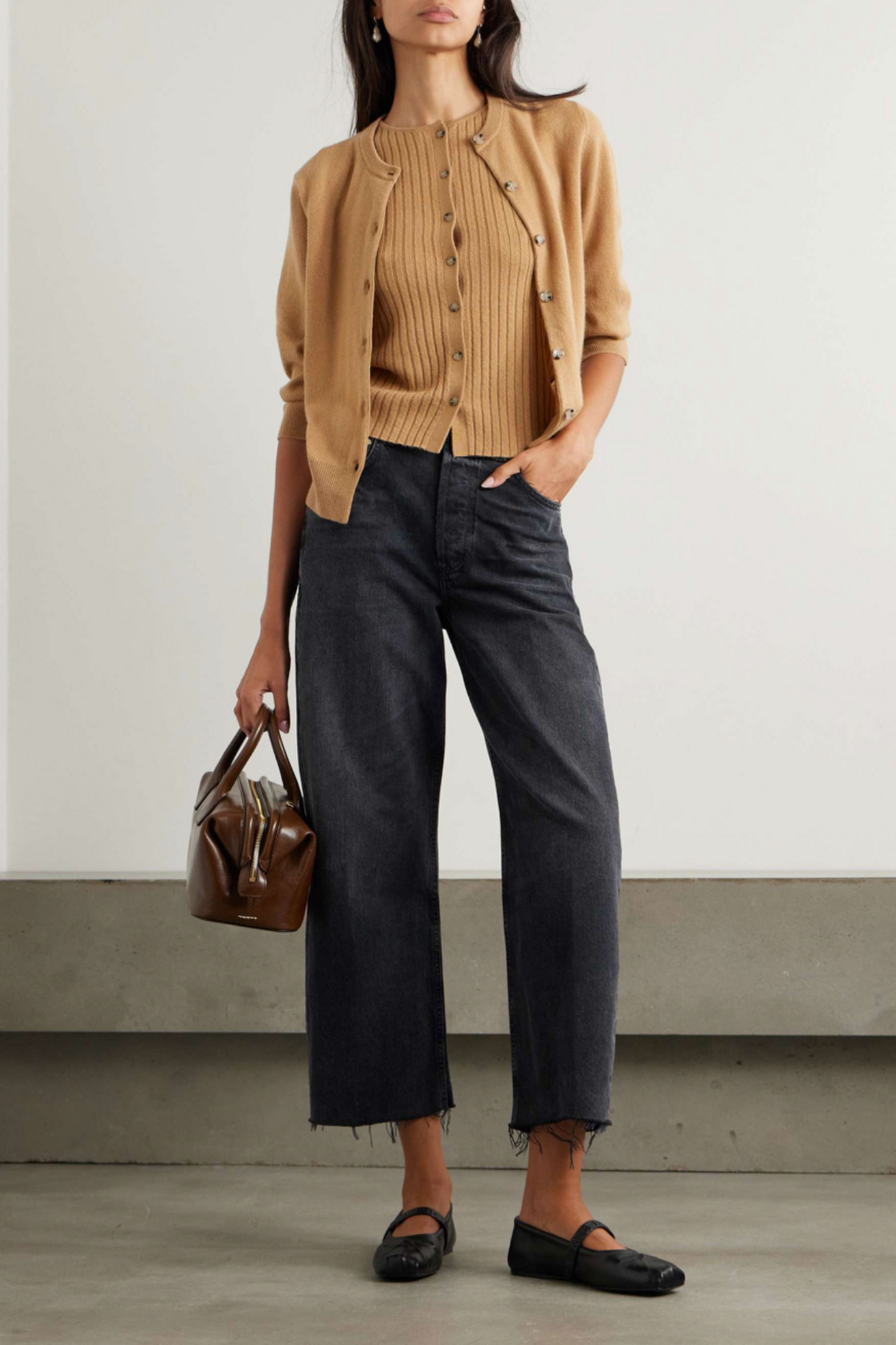 Ayla Cropped Frayed High-rise Wide-leg Jeans