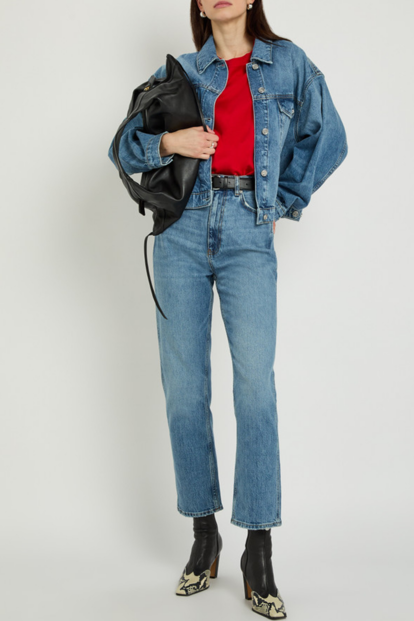 Quincy panelled denim jacket