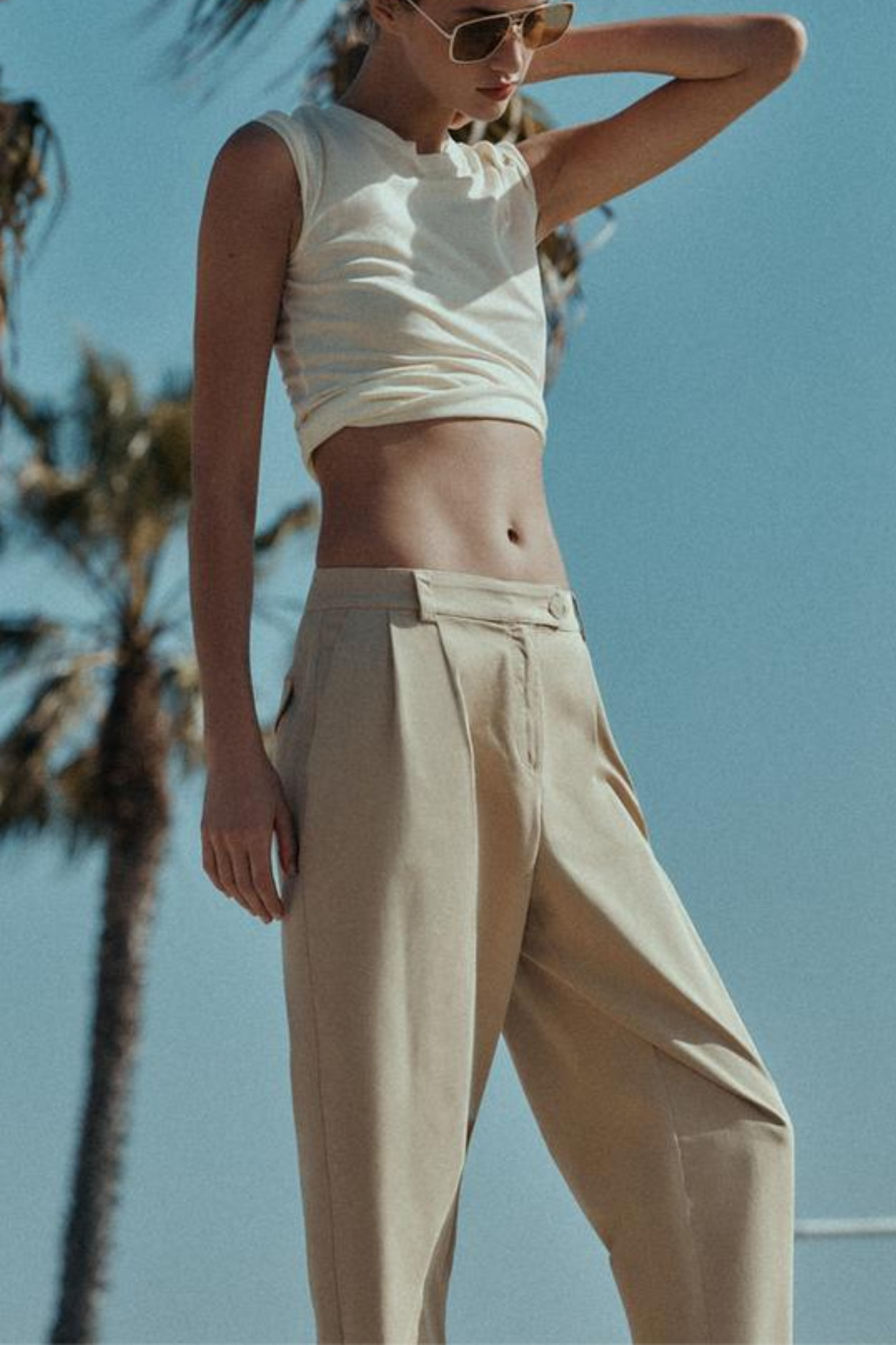Turn Up Hem Chino Trousers
