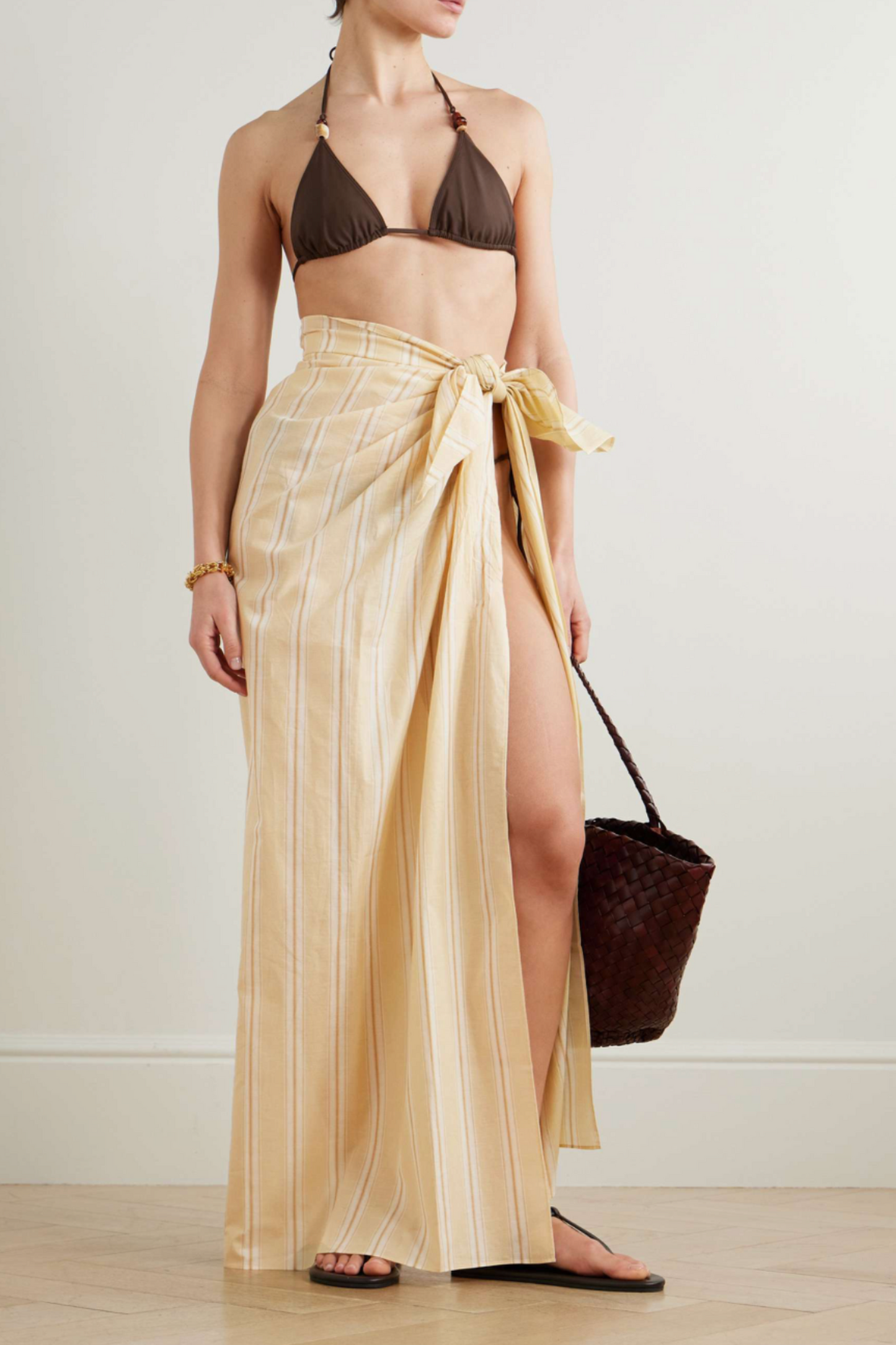 Lomas Striped Cotton Pareo