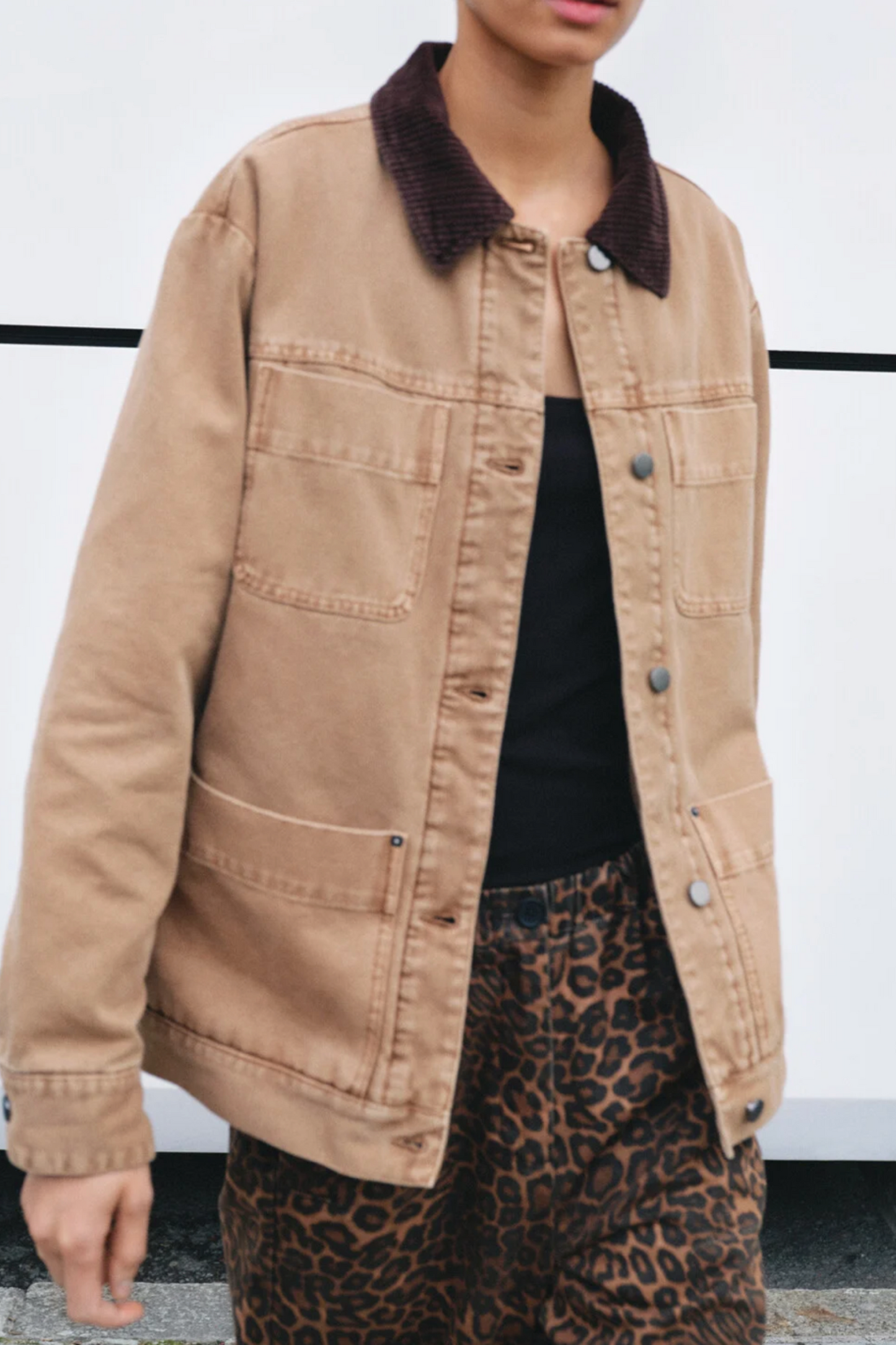 Cord Collar Barn Jacket