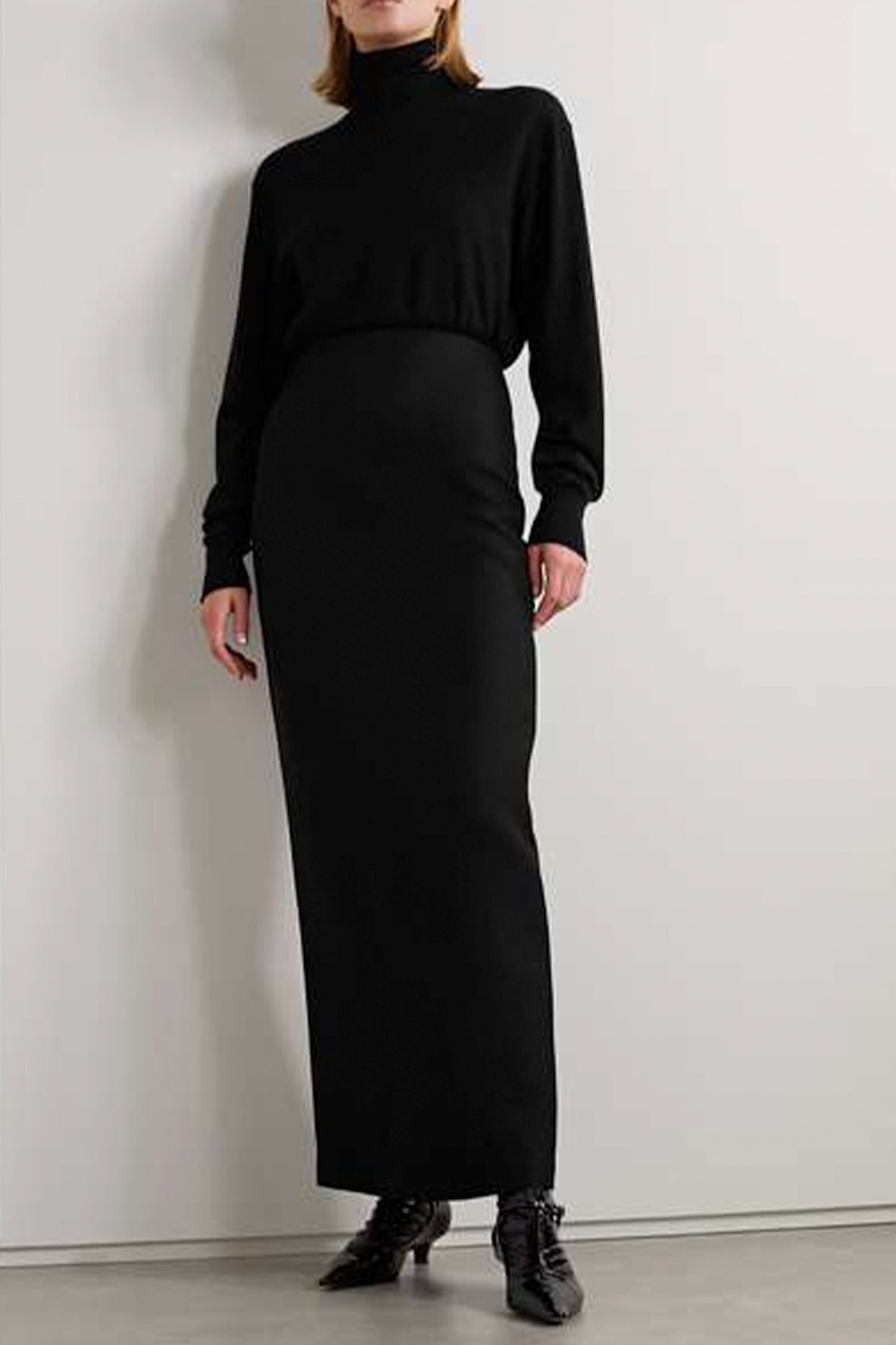 Bartelle Grain De Poudre Wool And Mohair-Blend Maxi Skirt
