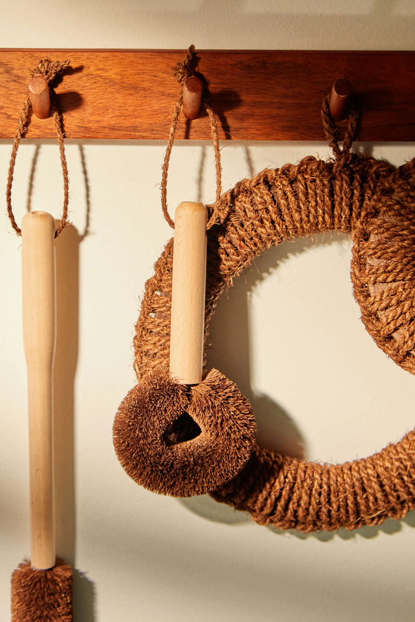 Tawashi Skillet Brush with Beech Handle