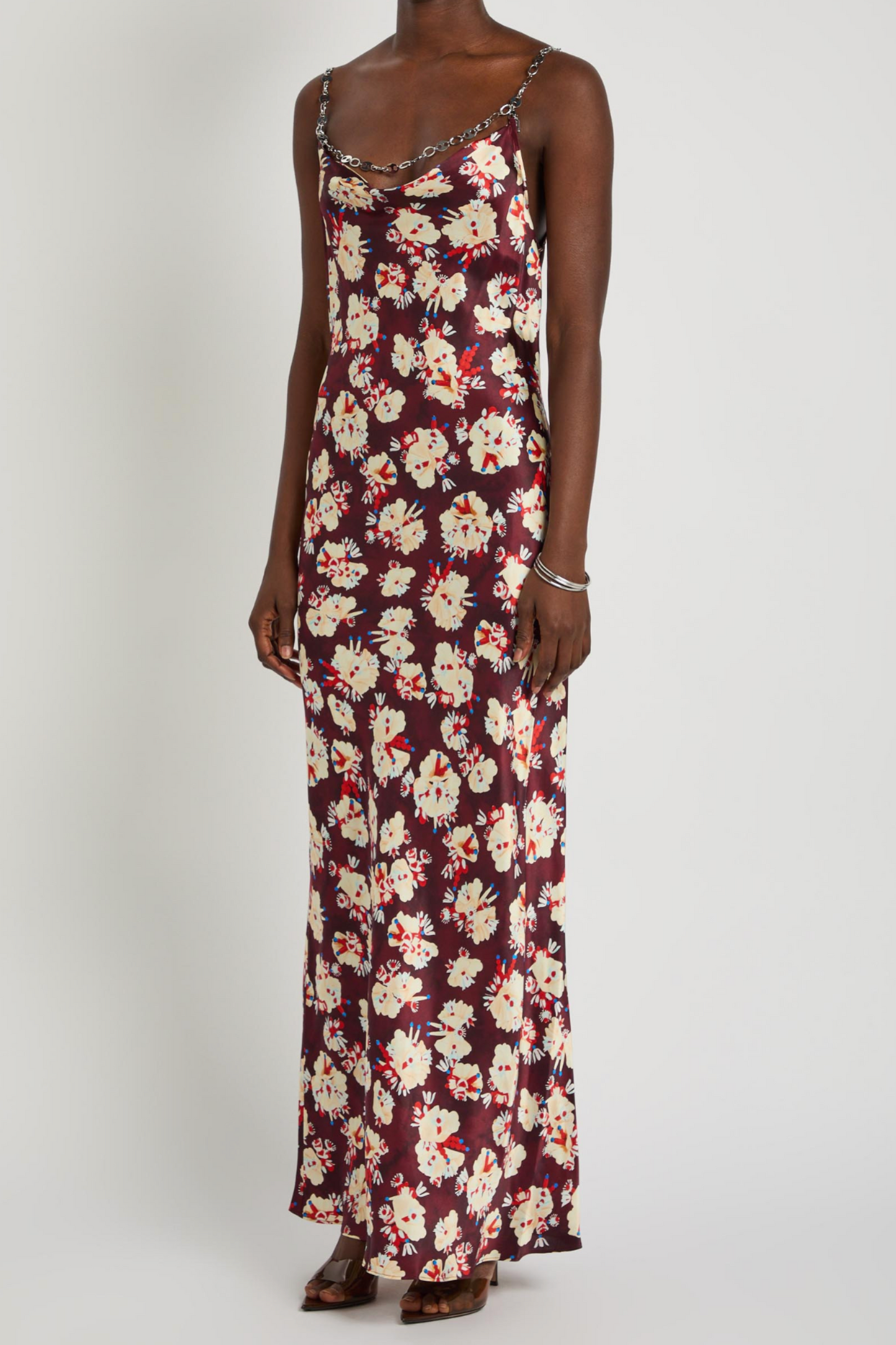 Floral-print Silk Maxi Dress