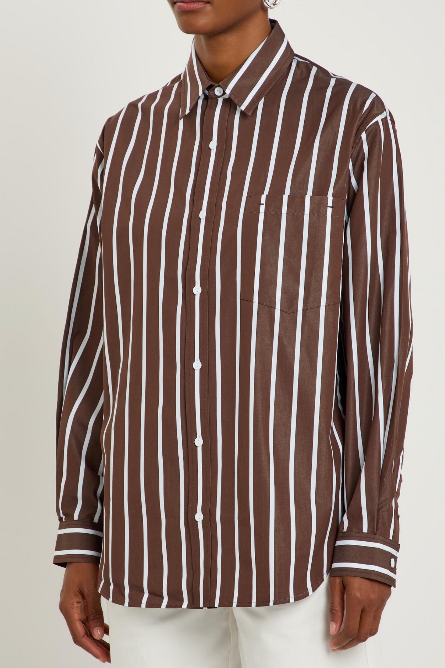 Striped Cotton-poplin Shirt