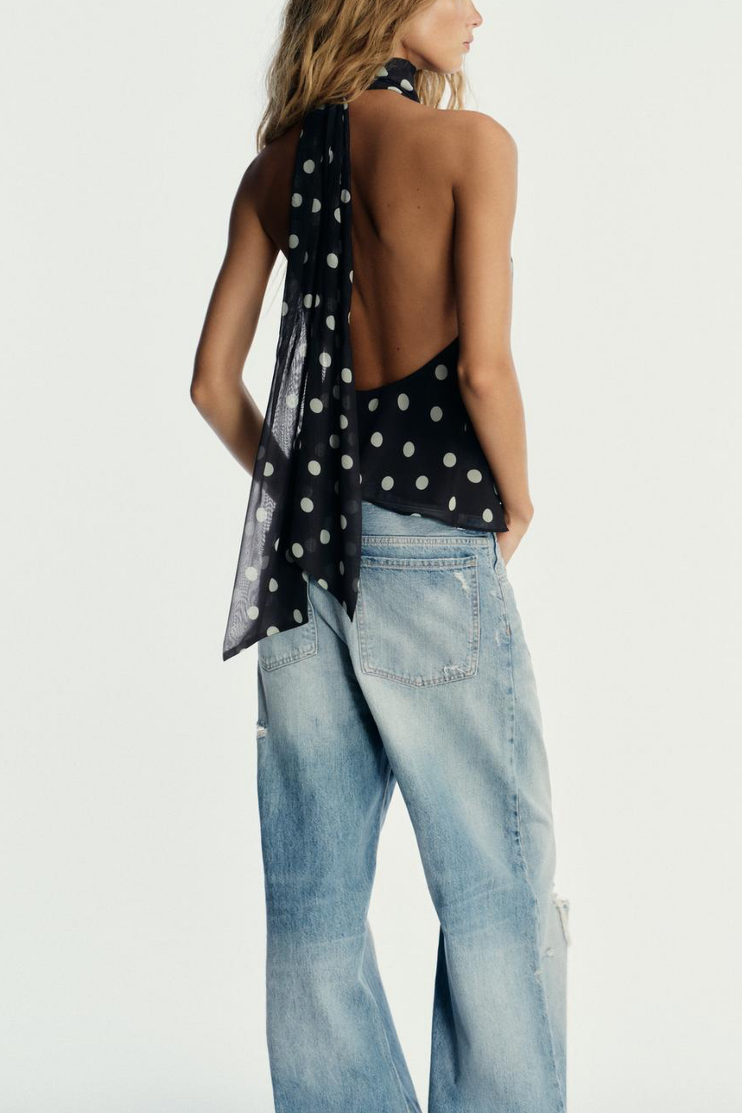 Polka Dot Halter Top