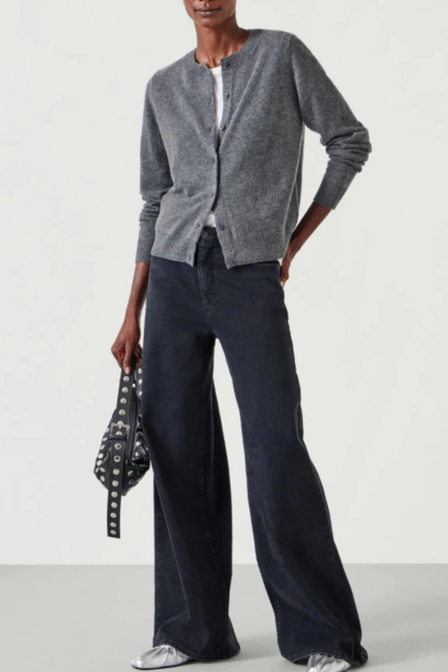 Daphne Cashmere Button-through Slim Cardigan