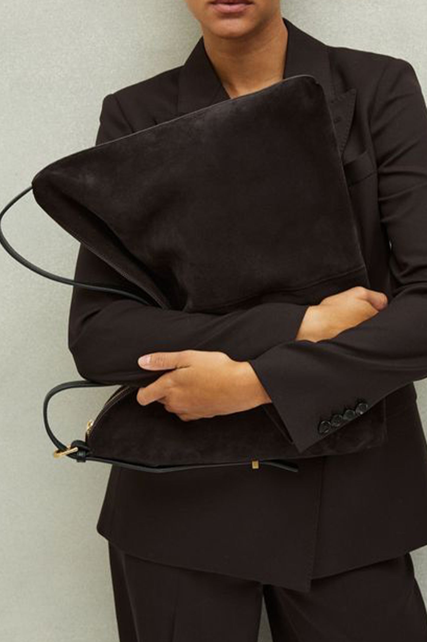 Grained Leather Tote Bag