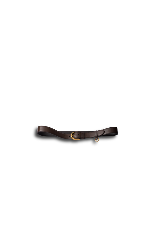 Ebony Leather Belt