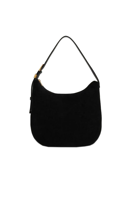 Leather And Suede Shoulder Bag