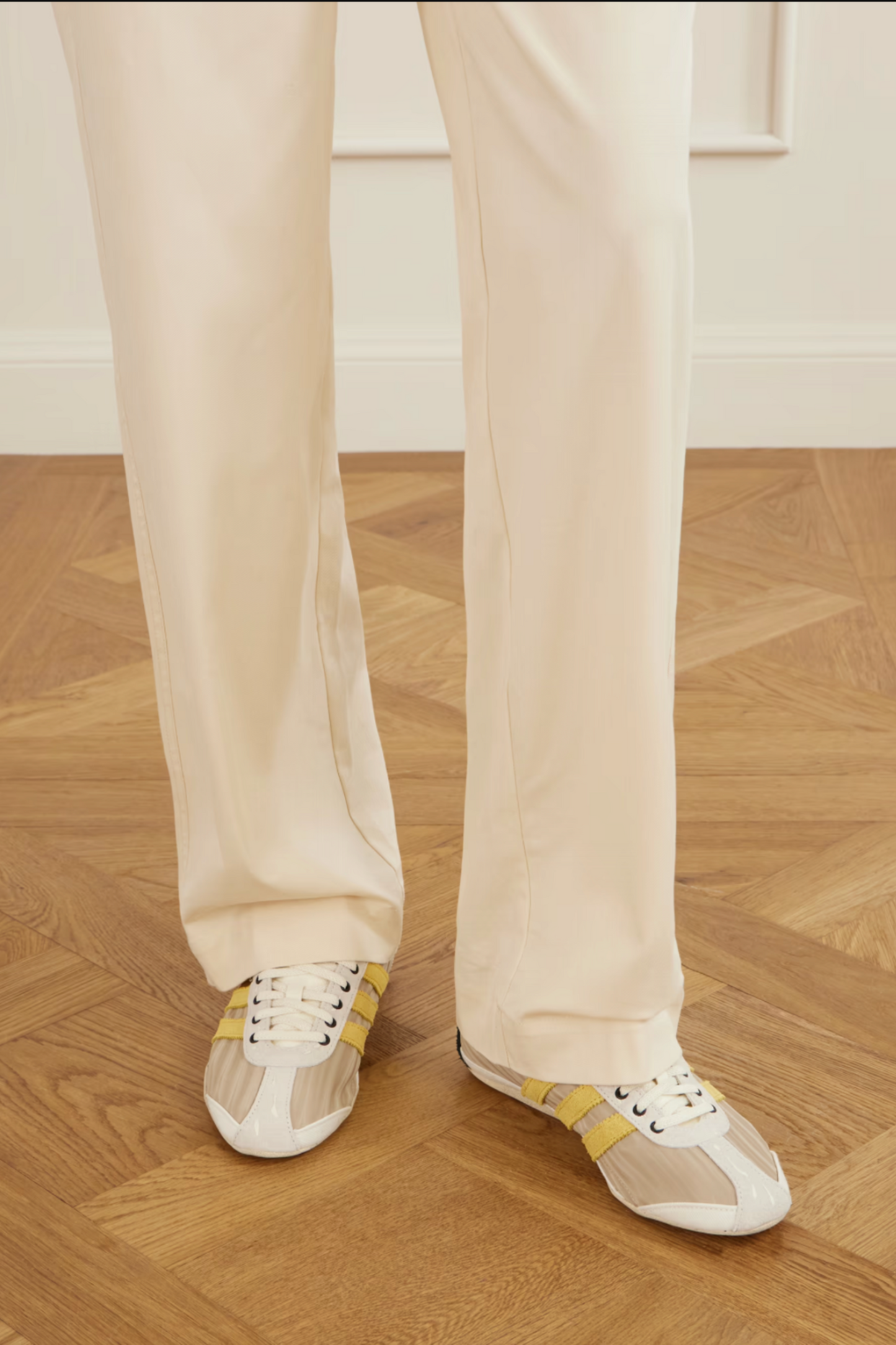 + Song For The Mute Tokyo suede and leather-trimmed shell sneakers