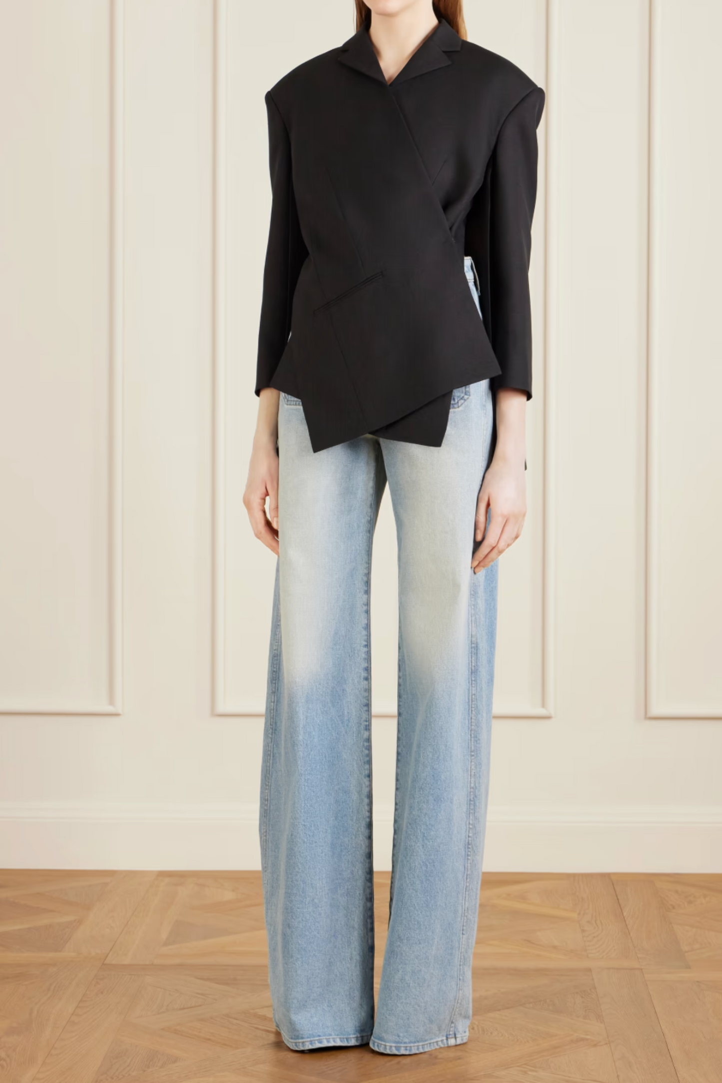 Delmonico high-rise wide-leg jeans