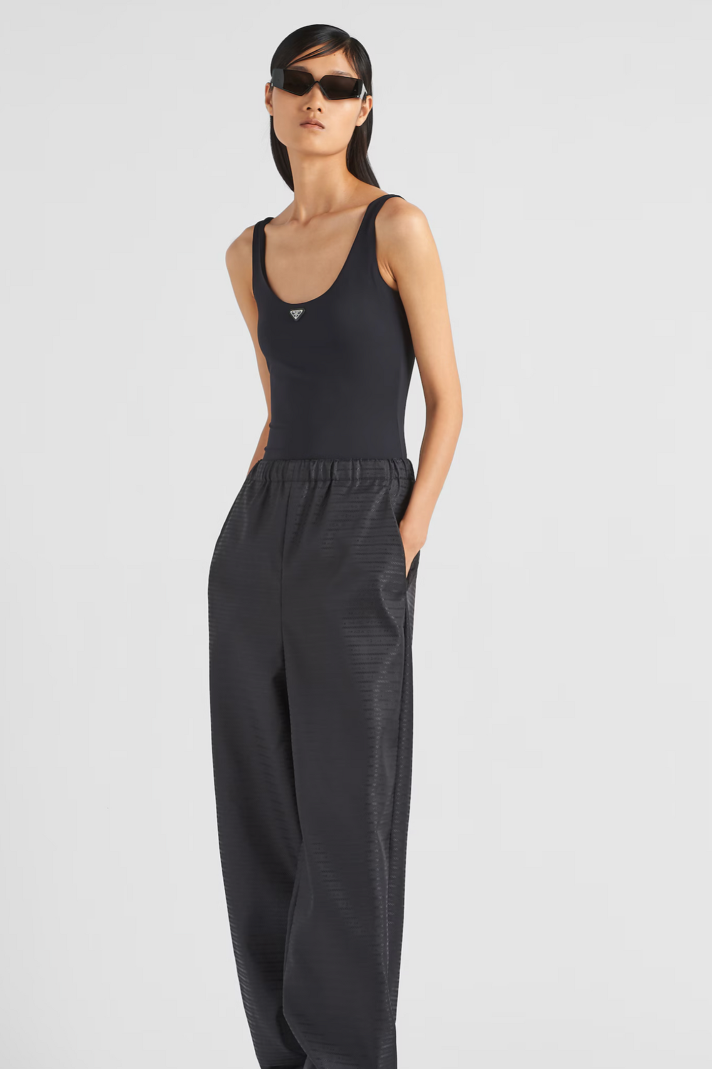 Stretch jersey bodysuit