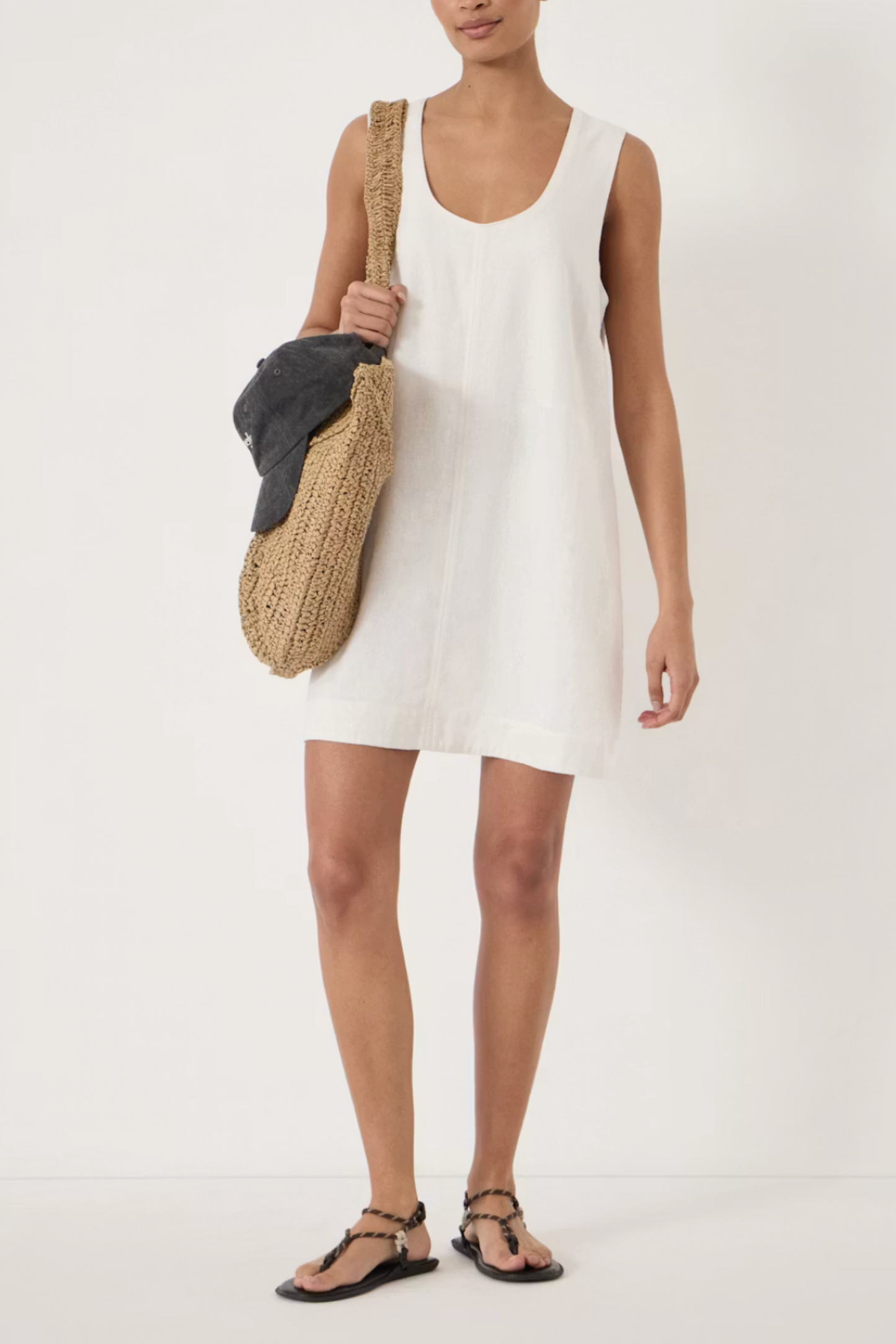 Maris Linen Blend Mini Dress
