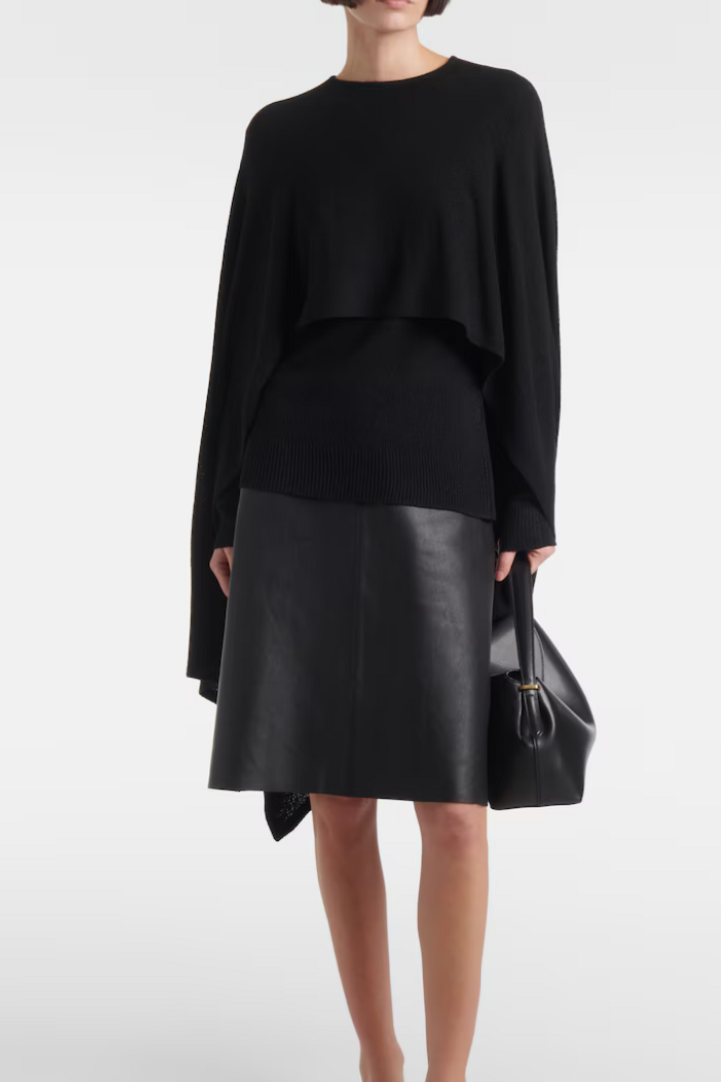 Leather miniskirt