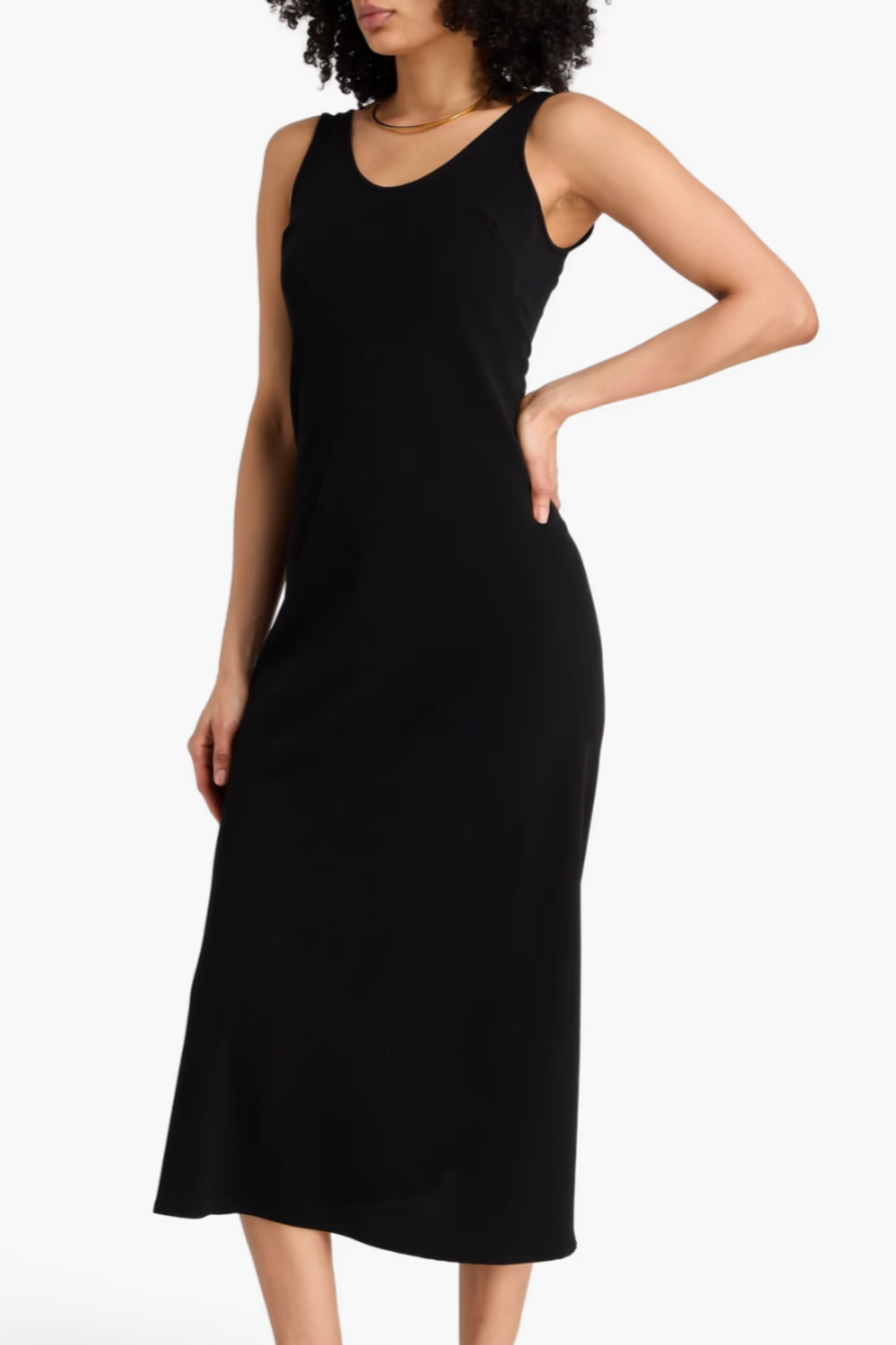 Esther crepe midi slip dress