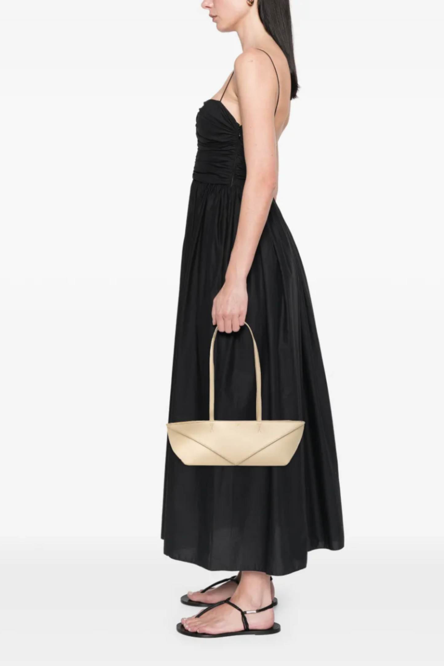2023 Calfskin Cropped Puzzle Fold shoulder bag