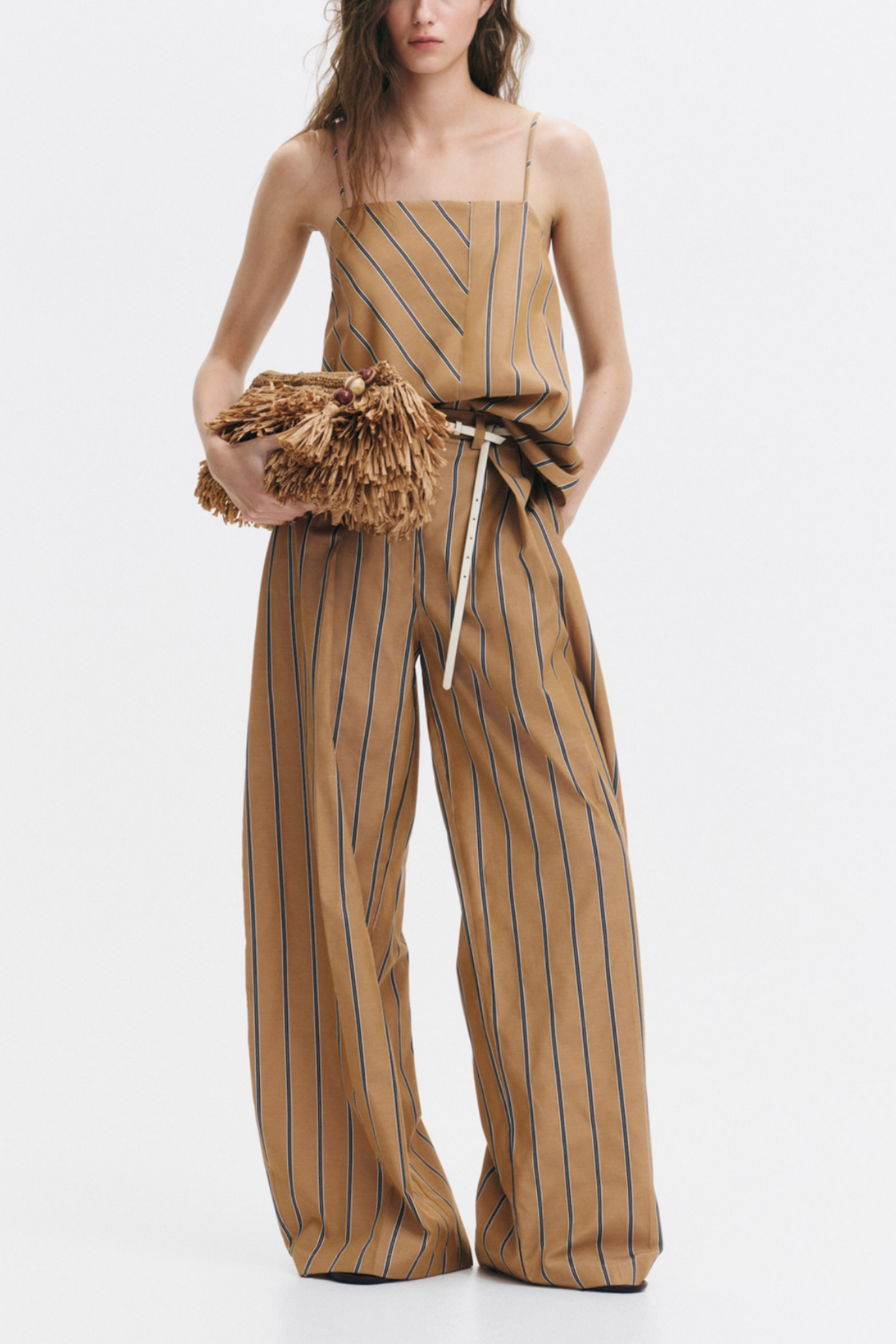 Wide Wrap-Detail Trousers