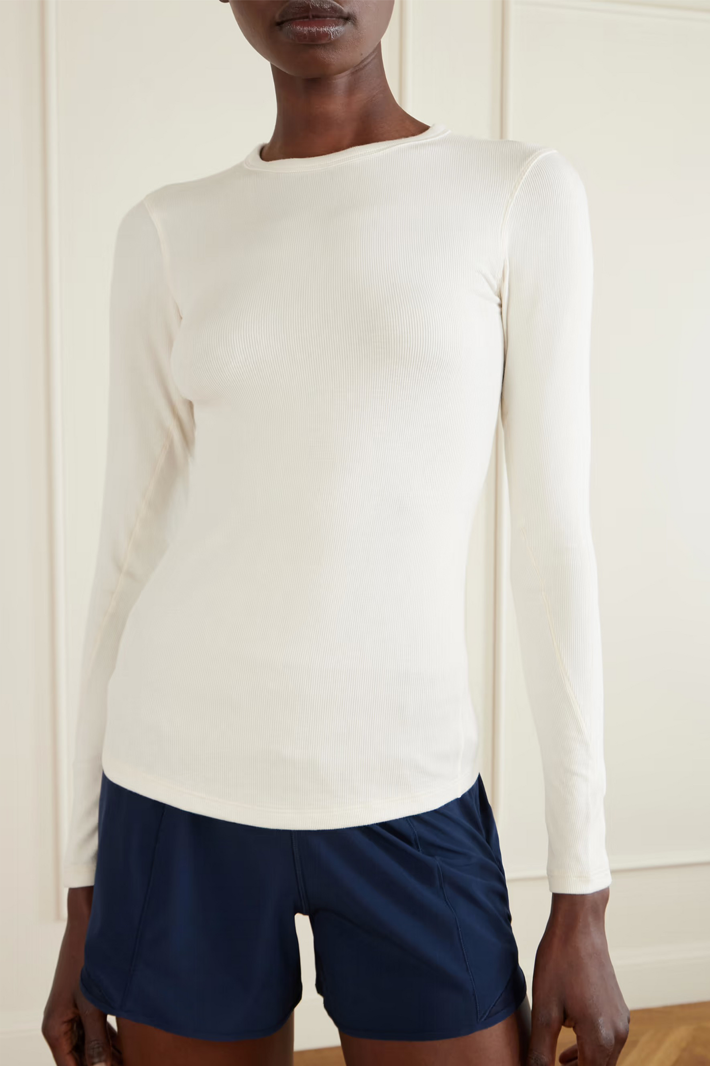 Hold Tight ribbed stretch LENZING™ Modal-jersey T-shirt