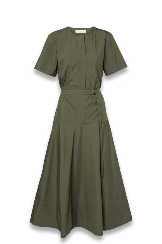 White Label Elizabeth Cotton-Blend Midi Dress