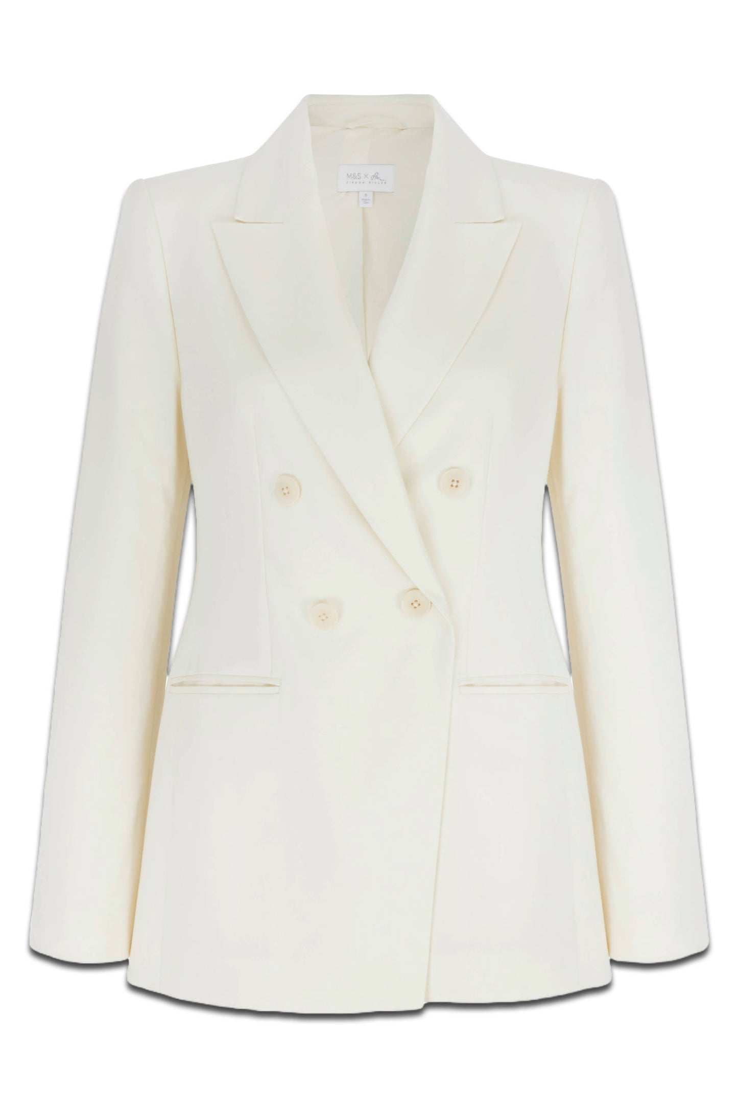Wool-Blend Double-Breasted Blazer