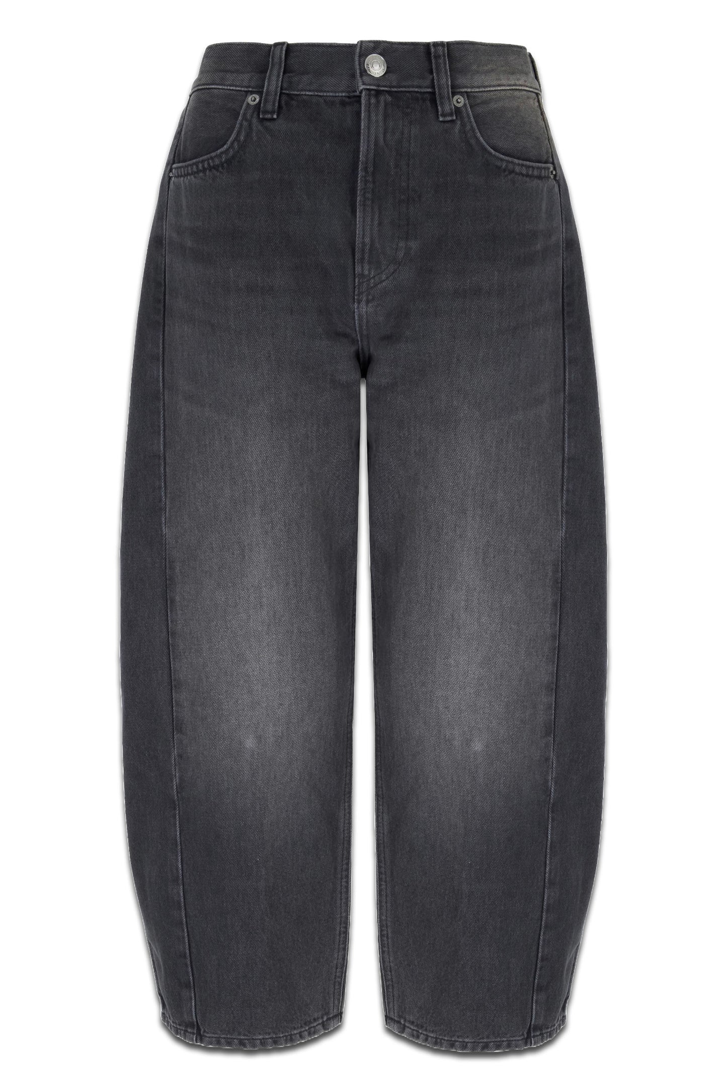 Barrel-Leg Jeans Grey