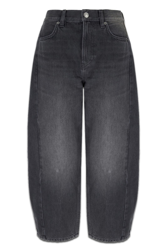 Barrel-Leg Jeans Grey