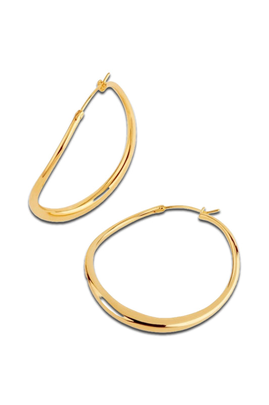 Wave Large Hoops