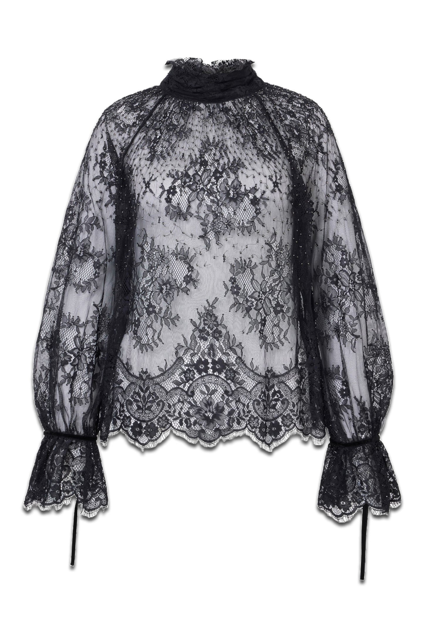 M&S X Sienna Miller Lace High Neck Top