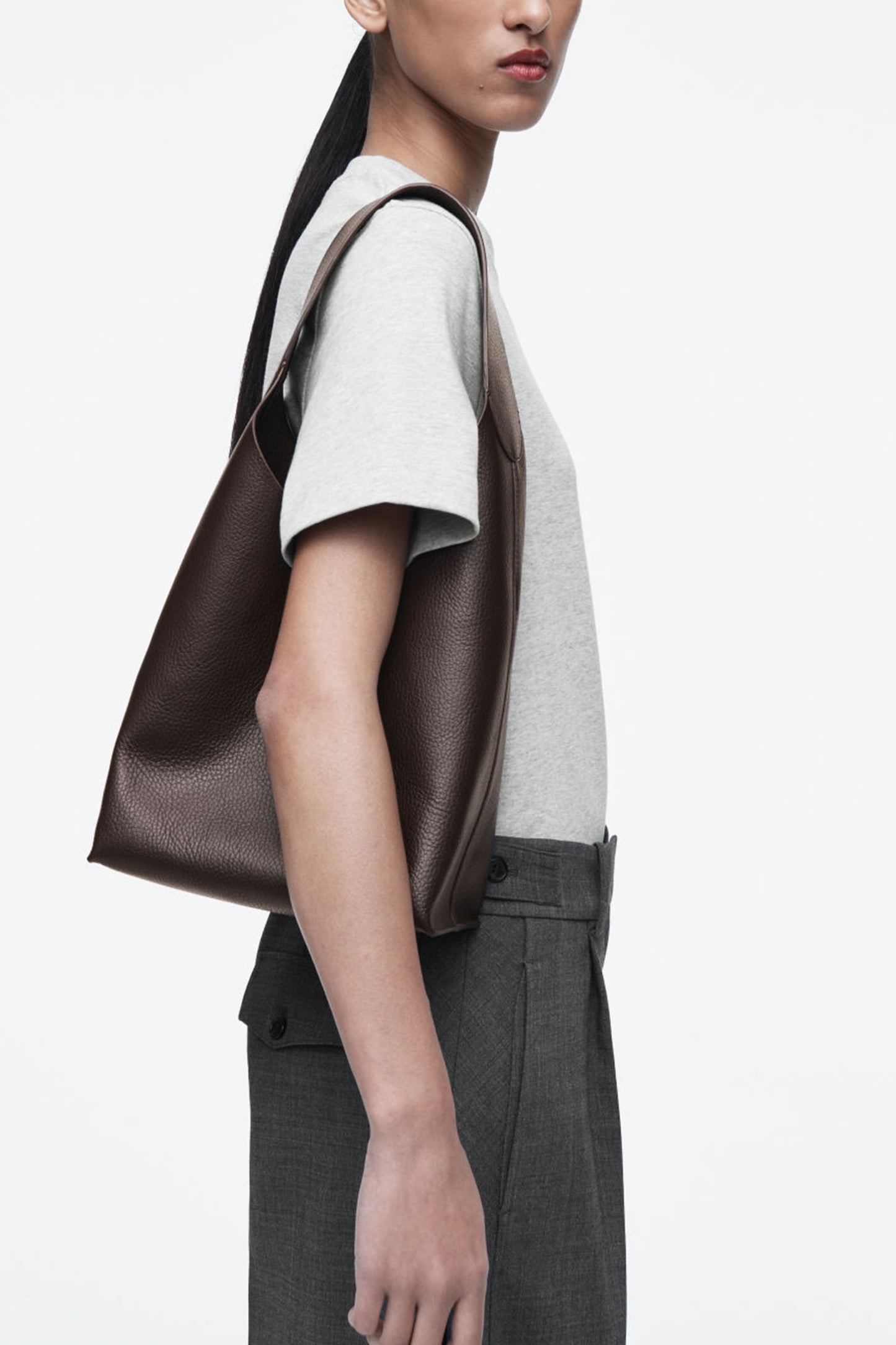 Serif Mini Tote - Leather