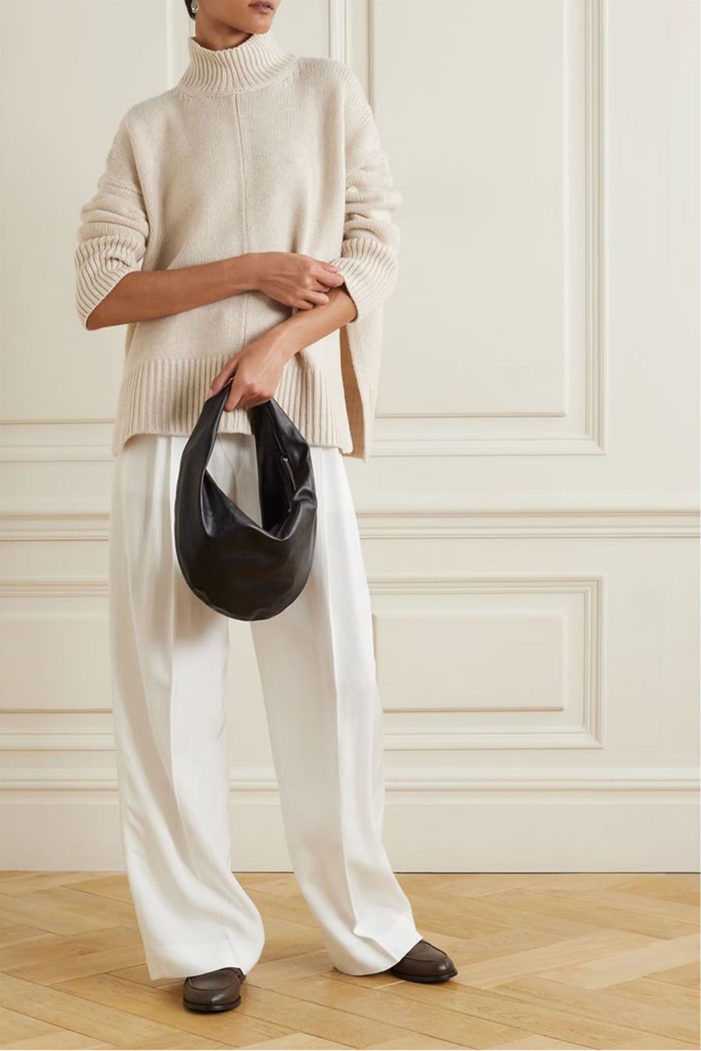 Wool and Cashmere-blend Turtleneck Sweater