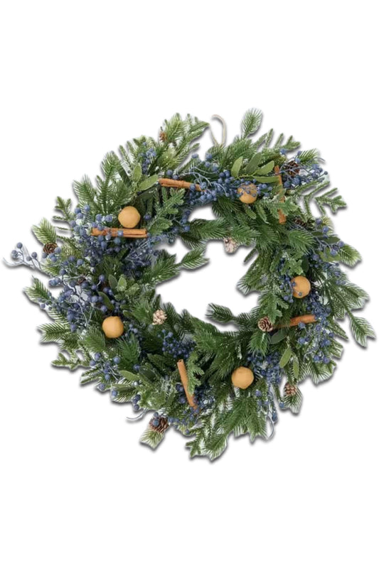 Blueberry & Cinnamon Wreath, Dia.66cm