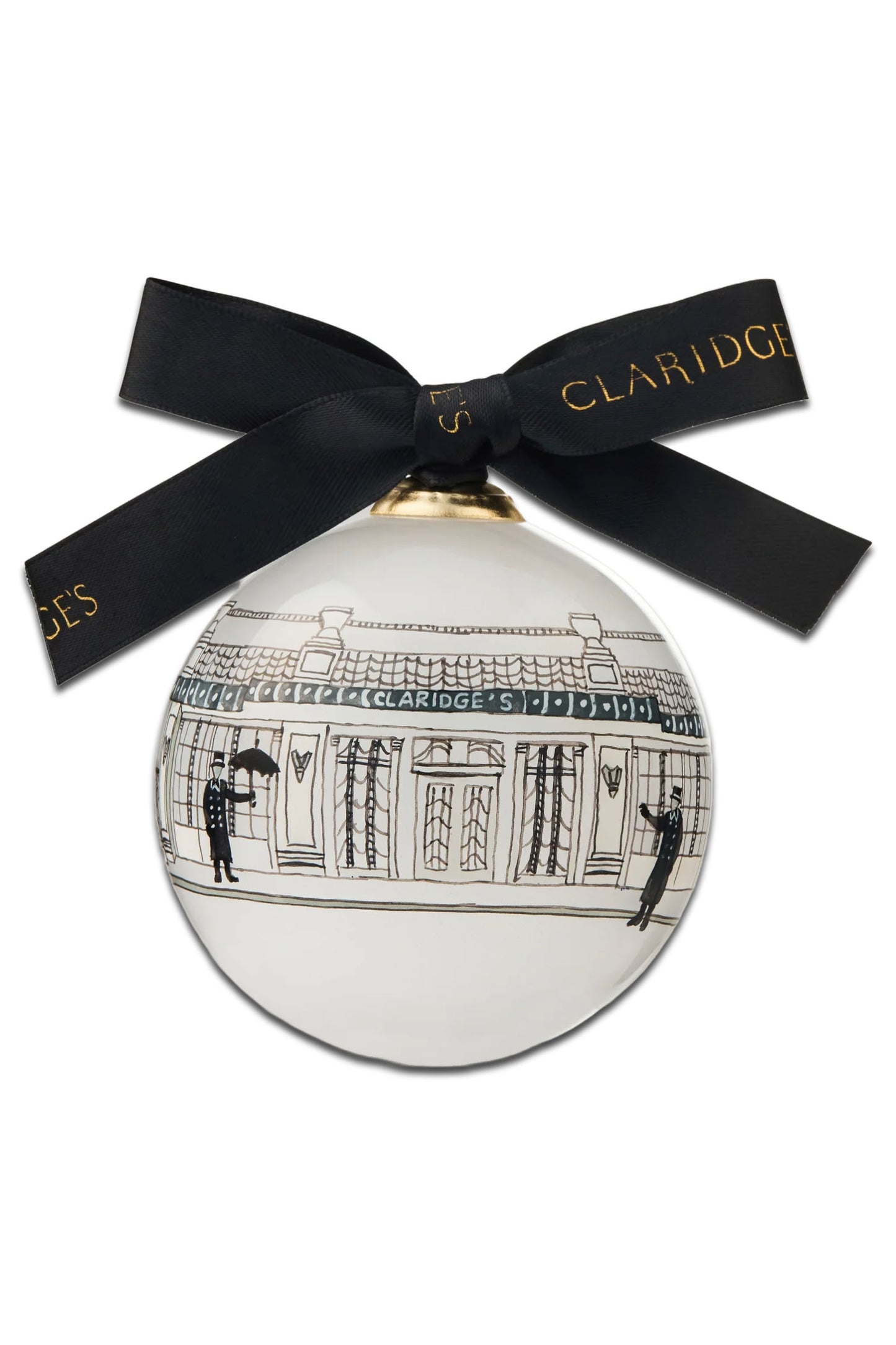 Claridge's Hotel Façade Christmas Bauble