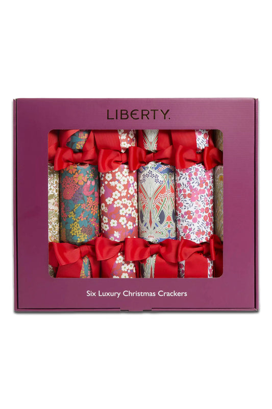 Liberty Print Christmas Crackers Box of Six